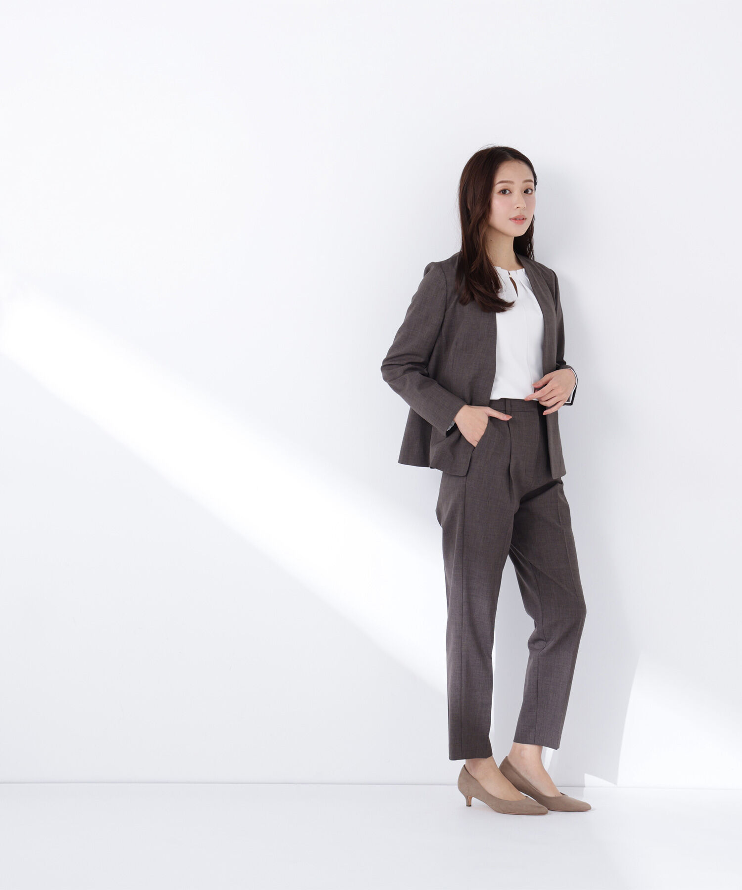  「リネンライク SETUP パンツ」|その他|