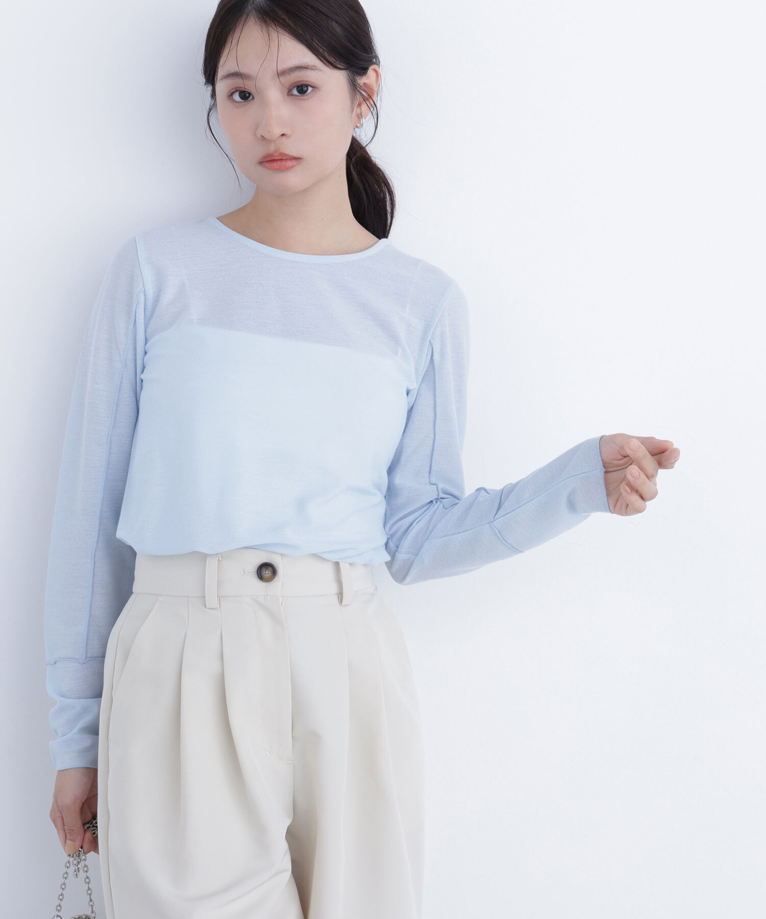  「〈N.〉シアーメロウカットソー」|Tシャツ・カットソー|