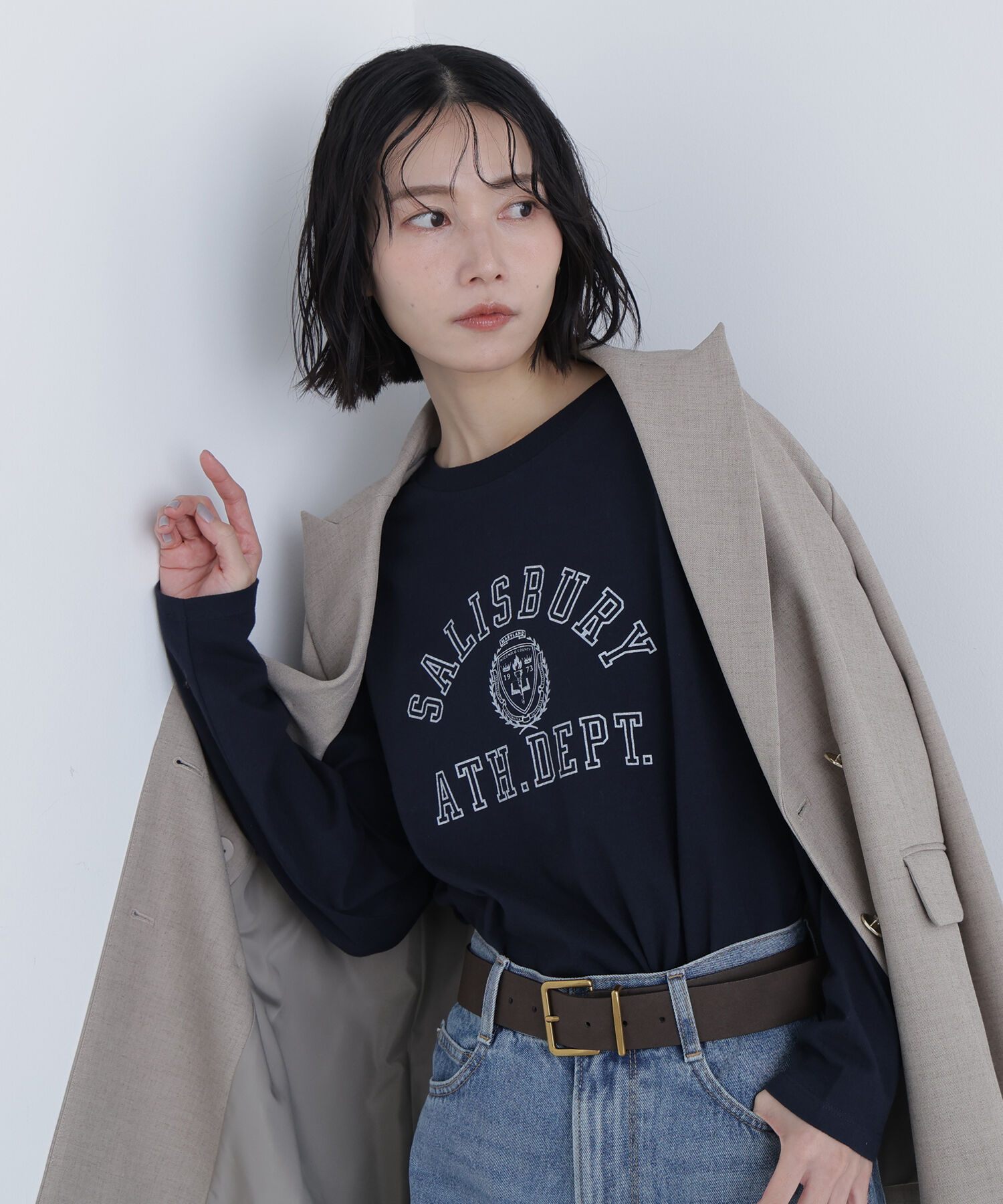  「〈N.〉カレッジロゴロンＴ」|Tシャツ・カットソー|