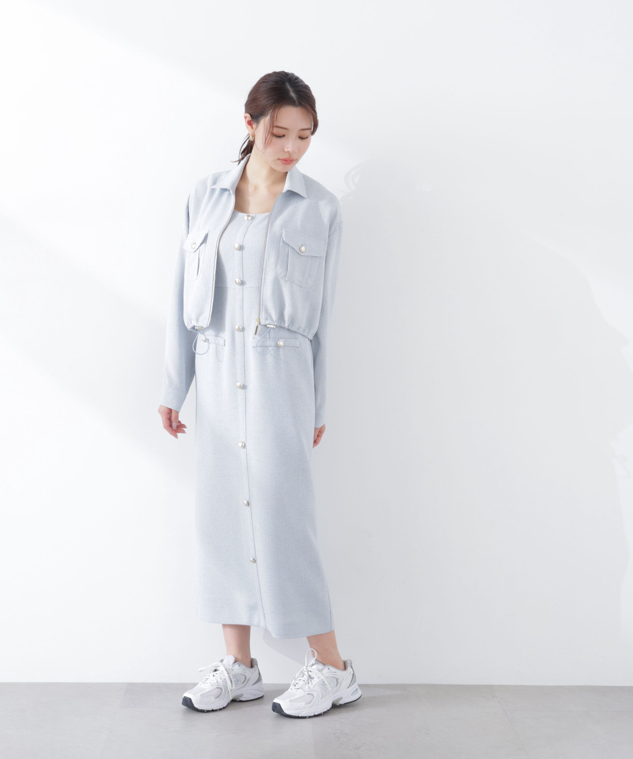 PROPORTION BODY DRESSING「スプリングツイードブルゾン　26SS」|ブルゾン・スタジャン|