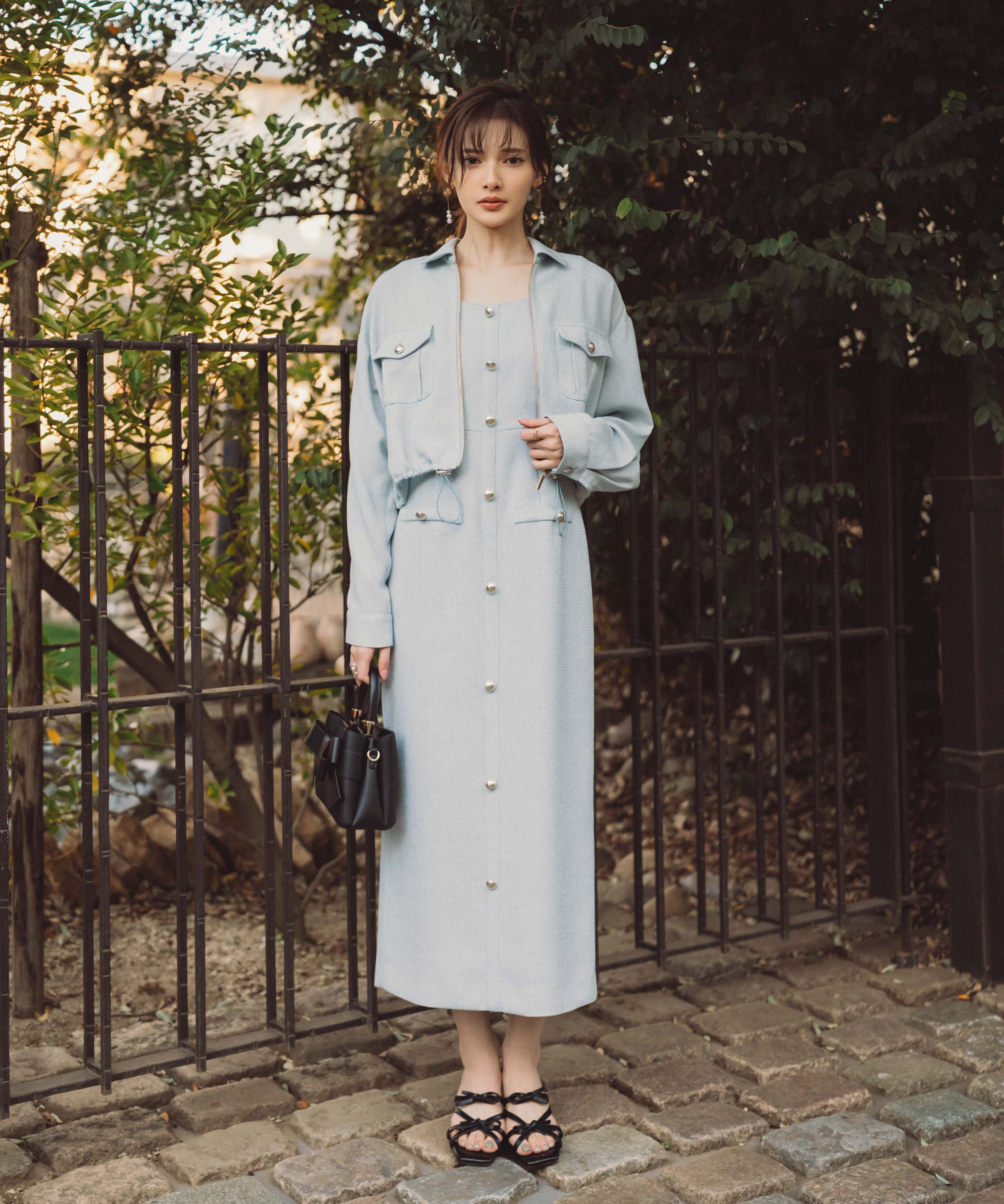 PROPORTION BODY DRESSING「スプリングツイードブルゾン　26SS」|ブルゾン・スタジャン|