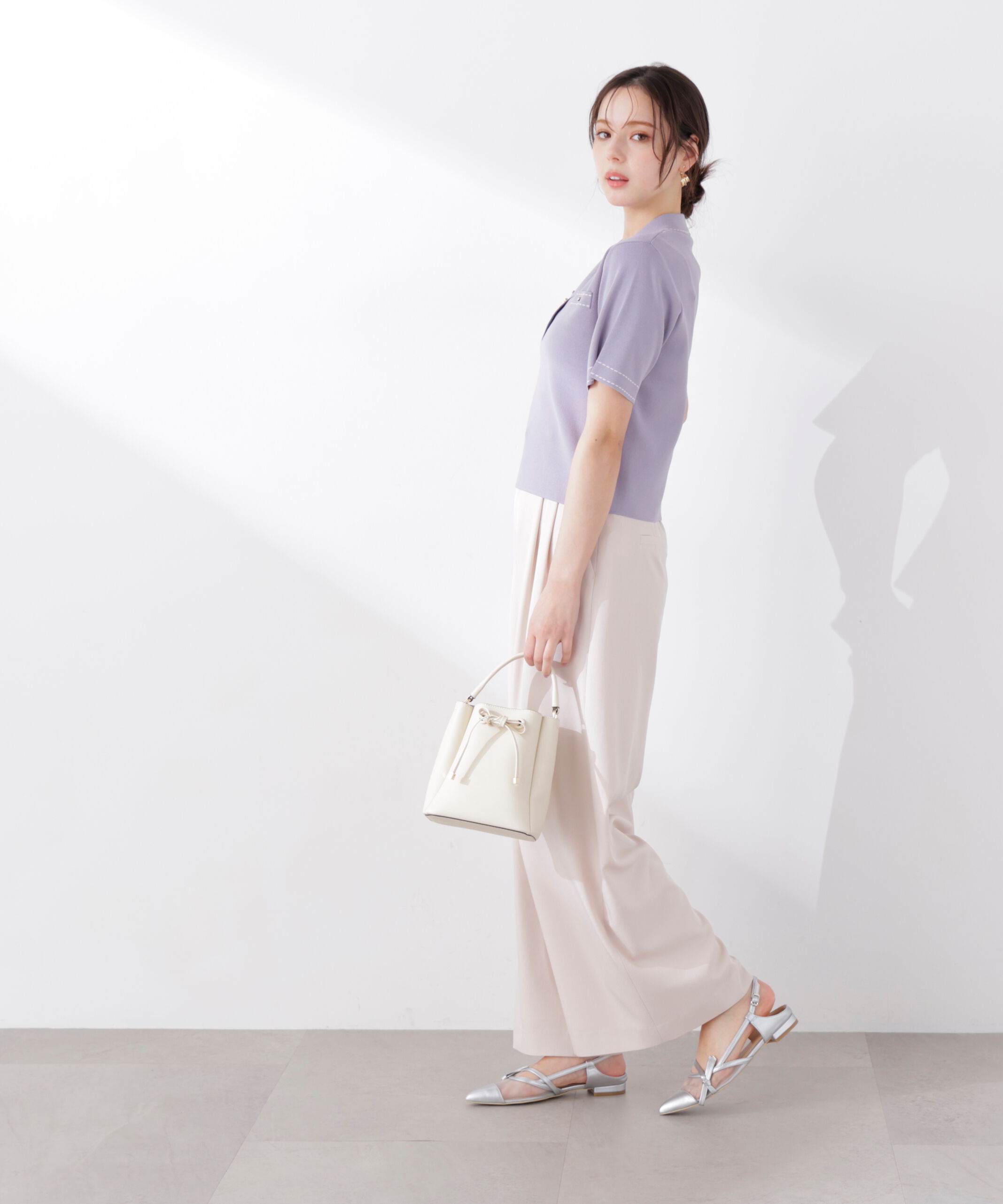 PROPORTION BODY DRESSING「ウエストリブワイドパンツ　26SS」|その他|