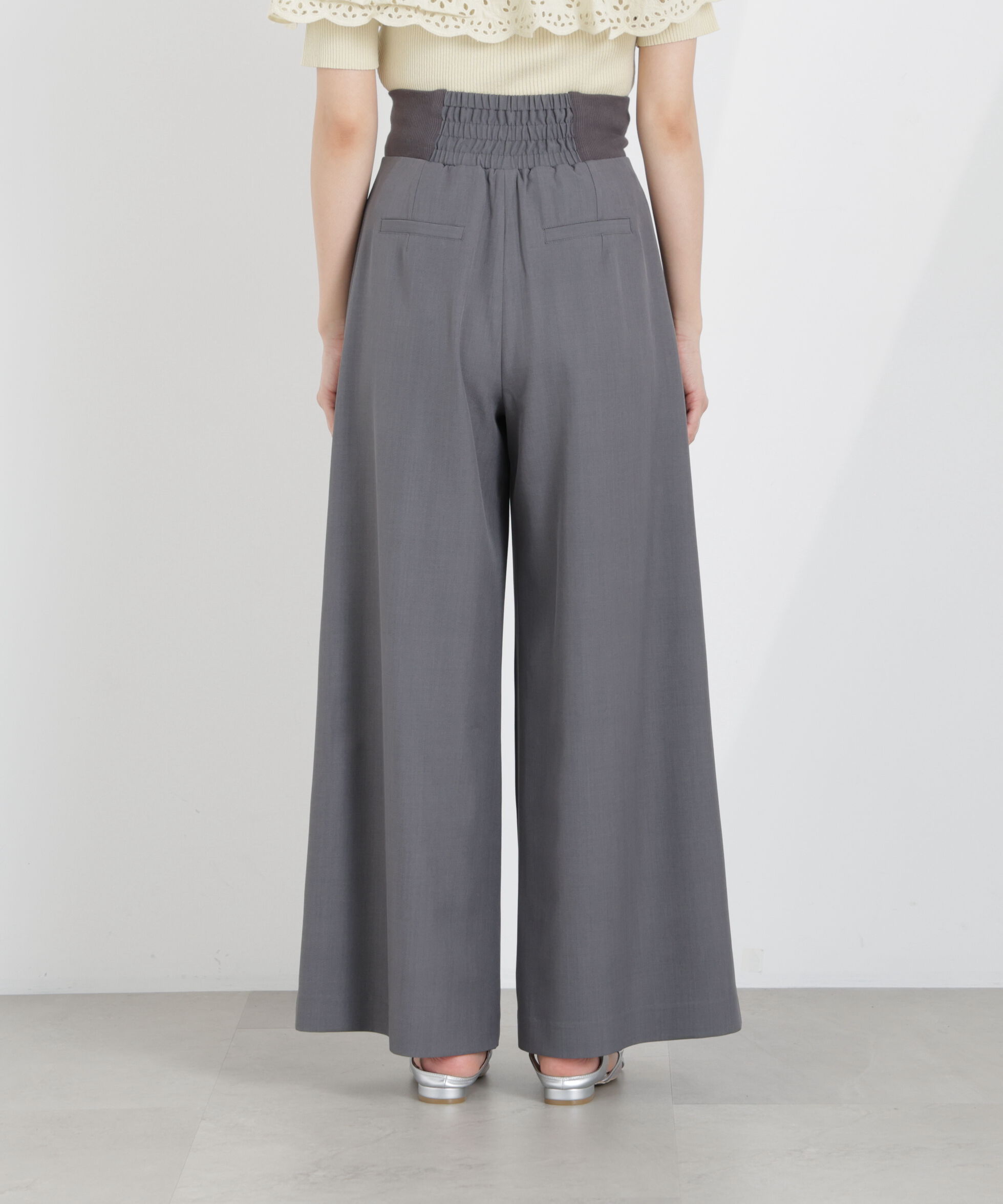 PROPORTION BODY DRESSING「ウエストリブワイドパンツ　26SS」|その他|