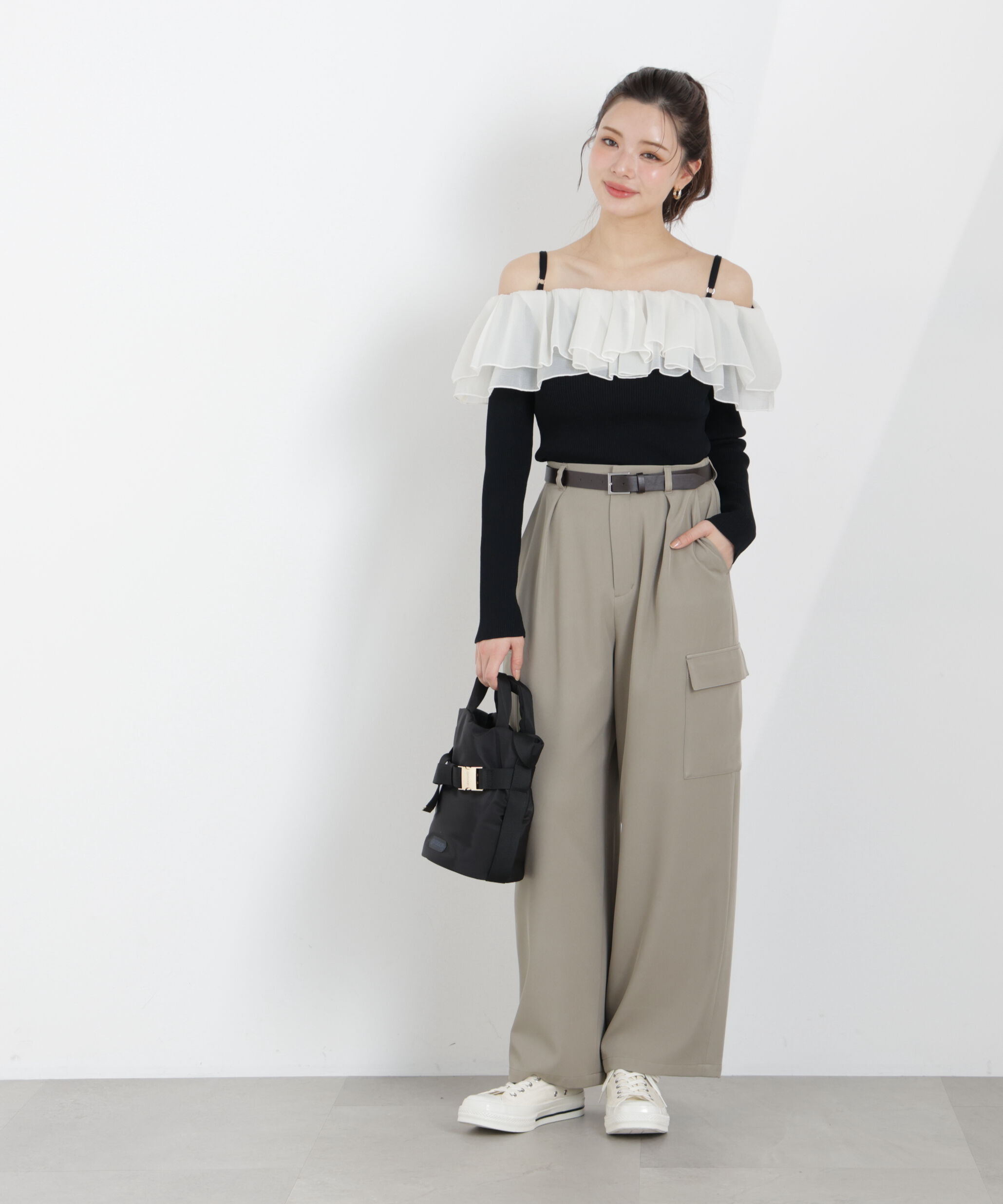 PROPORTION BODY DRESSING「〈a/mie〉カーゴパンツ　26SS」|その他|カーキ