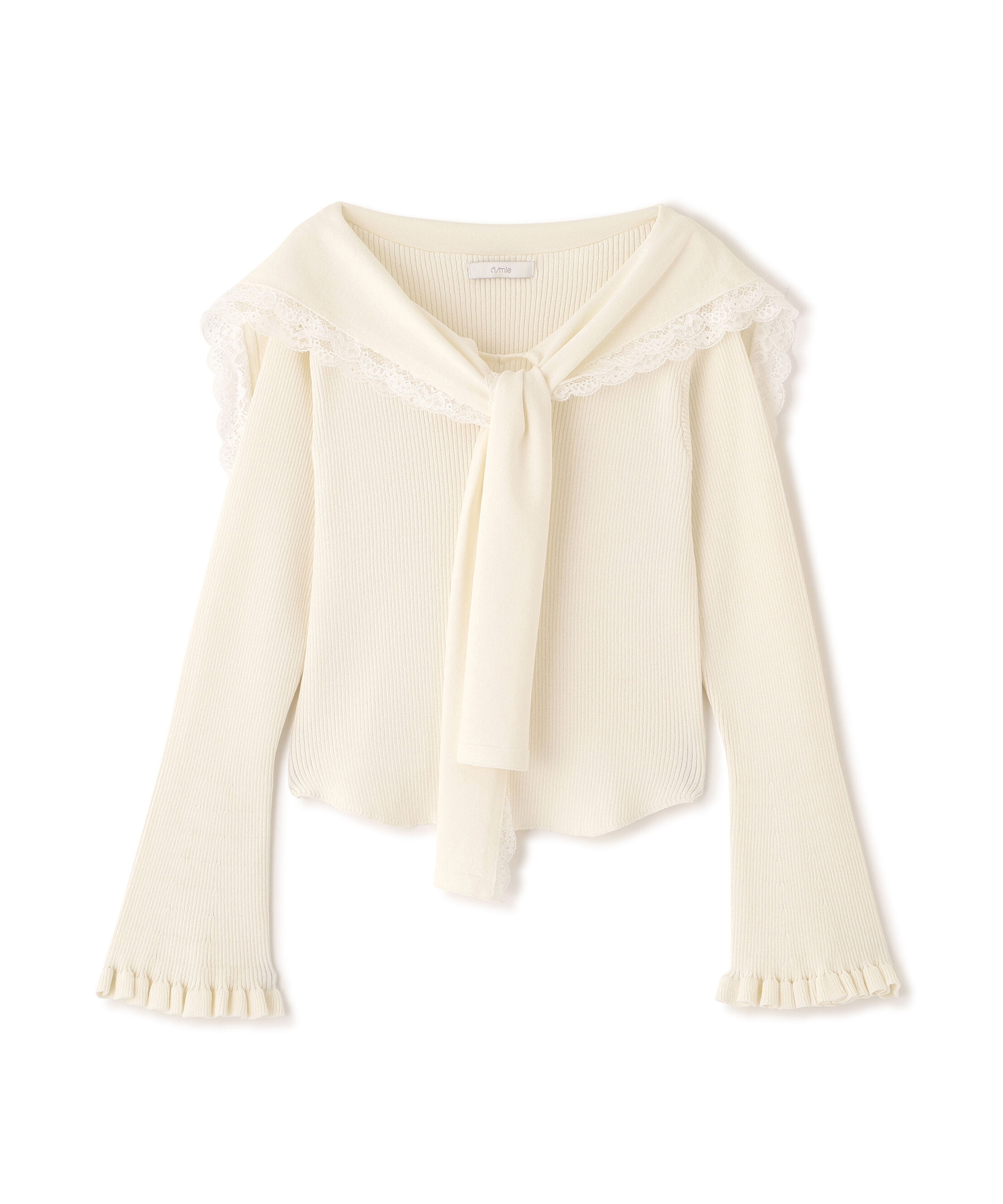 PROPORTION BODY DRESSING「＜新津のんさんコラボ＞〈a/mie〉セーラーニット 26SS」|カーディガン|