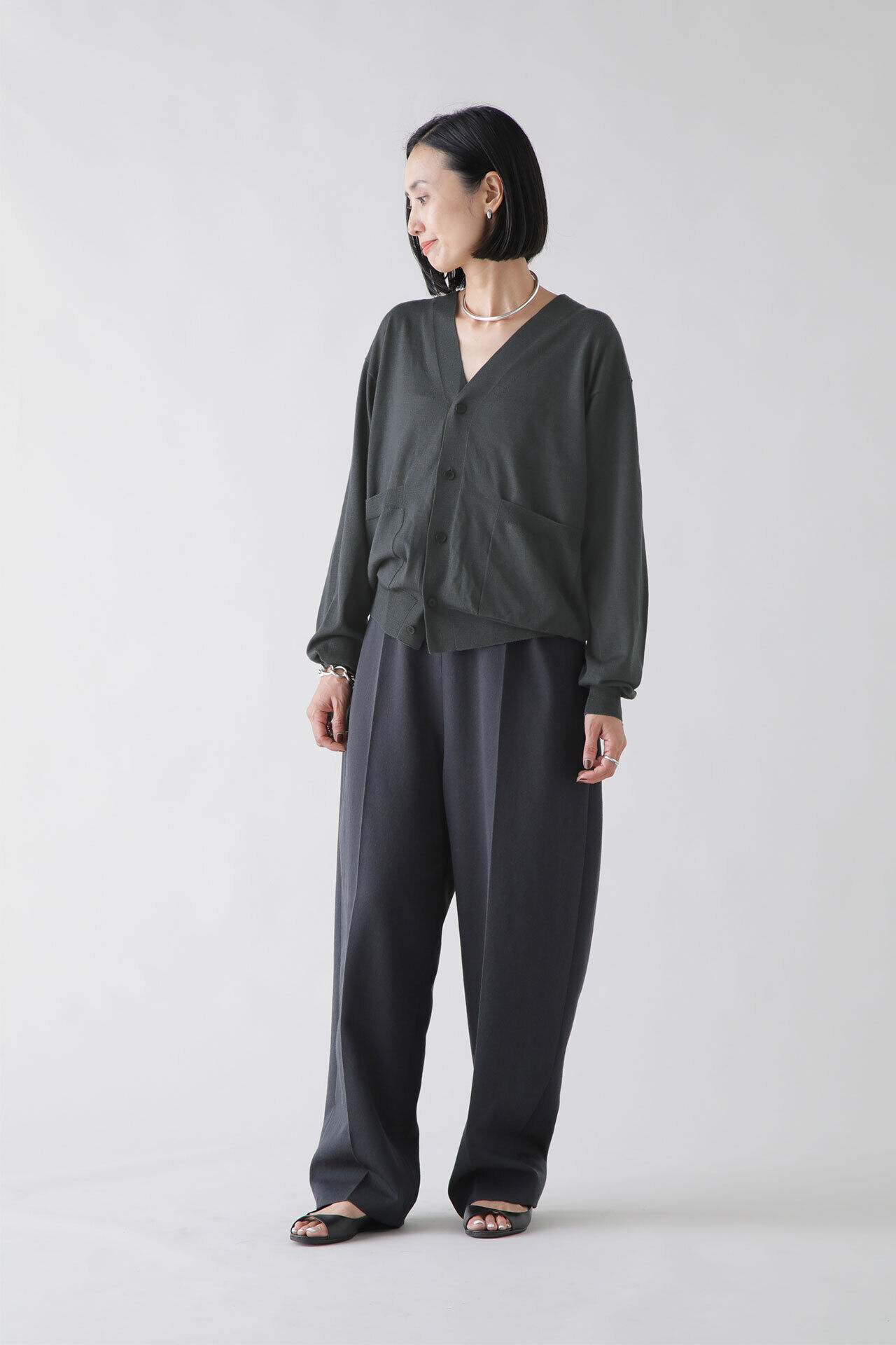 YLEVE 「YLEVE / EXTRAFINE MERINO WOOL KN C/D」|ニット・セーター|
