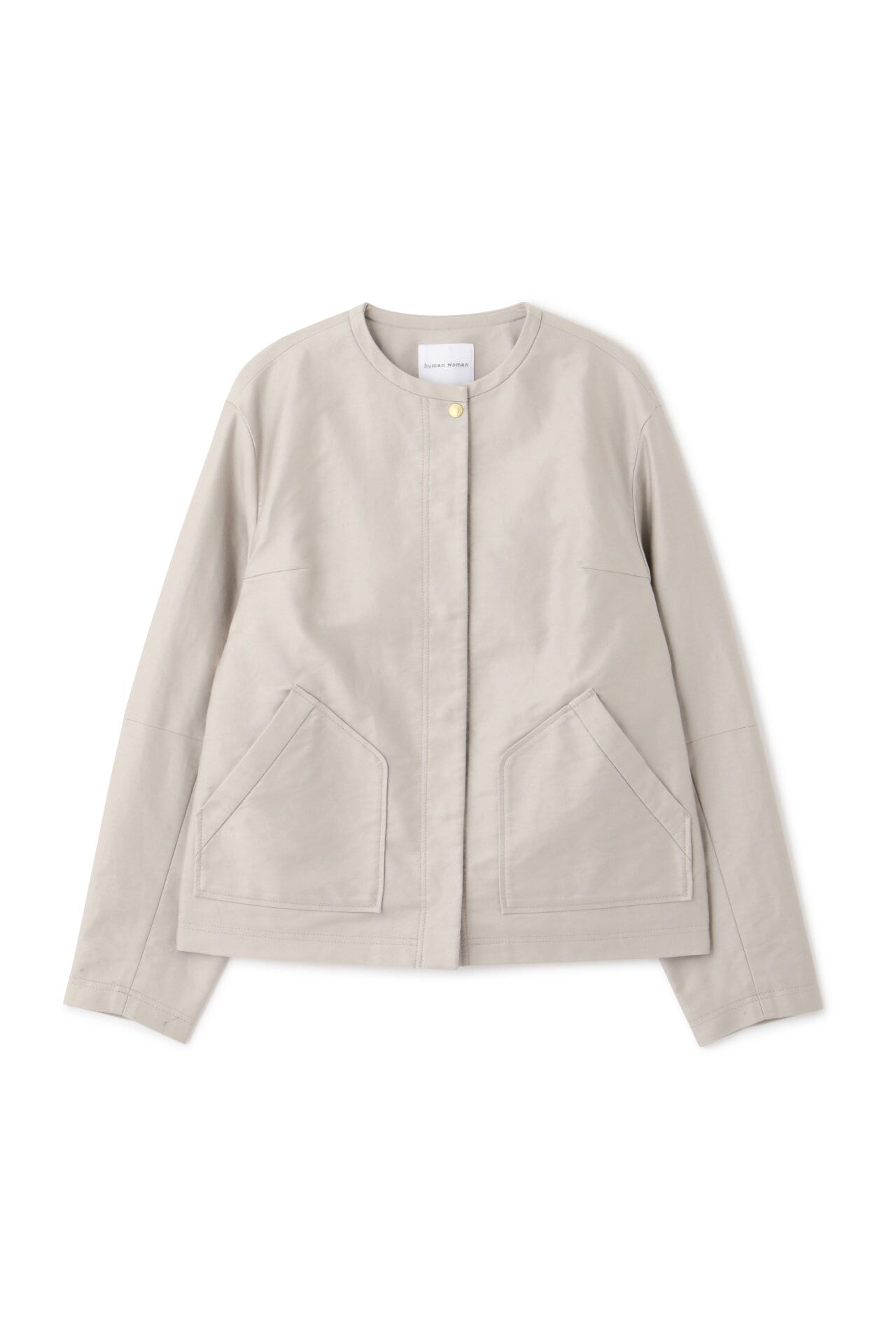  「◆ライトモールスキンクルーネックジャケット」|ブルゾン・スタジャン|