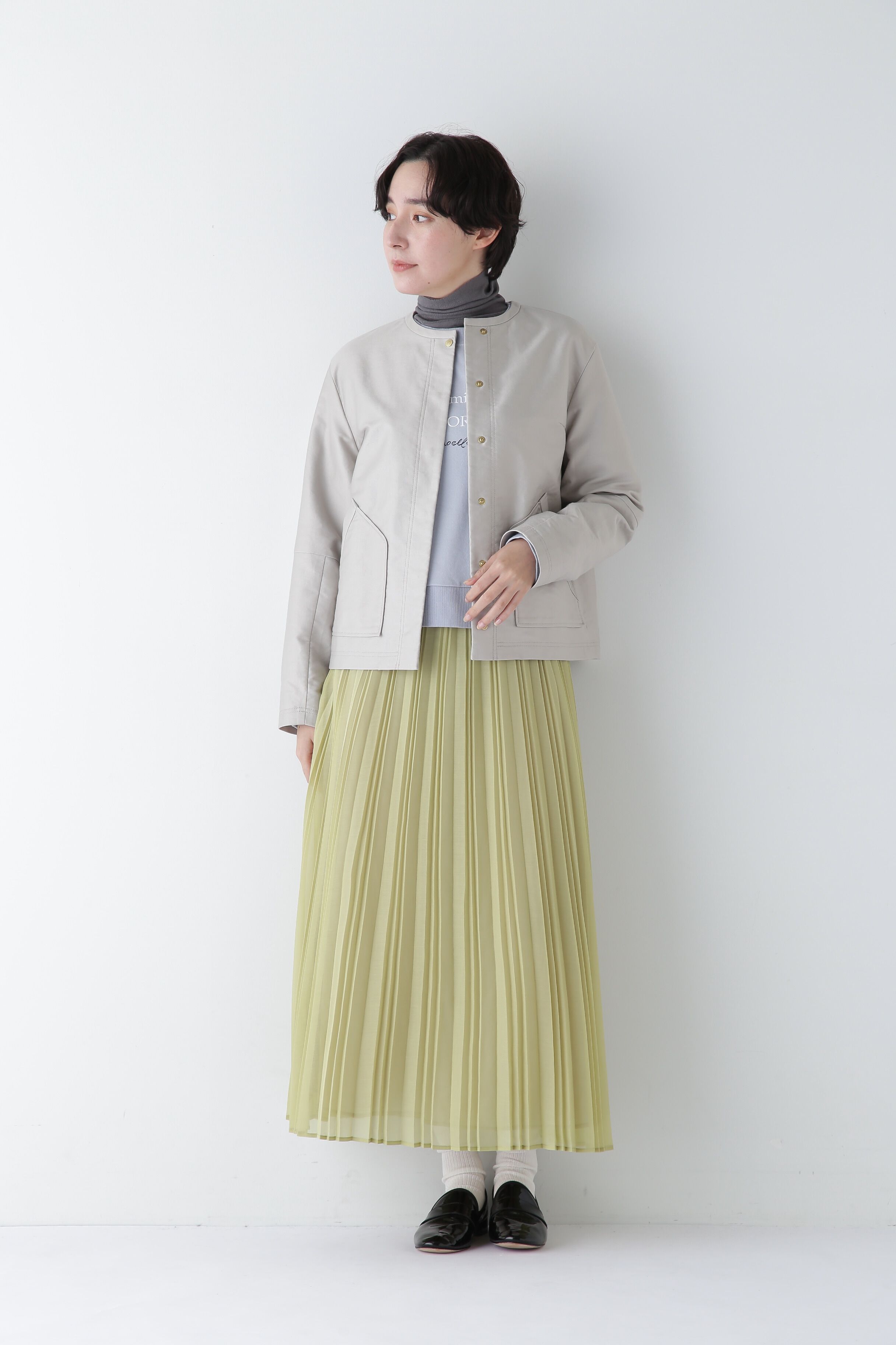  「◆ライトモールスキンクルーネックジャケット」|ブルゾン・スタジャン|