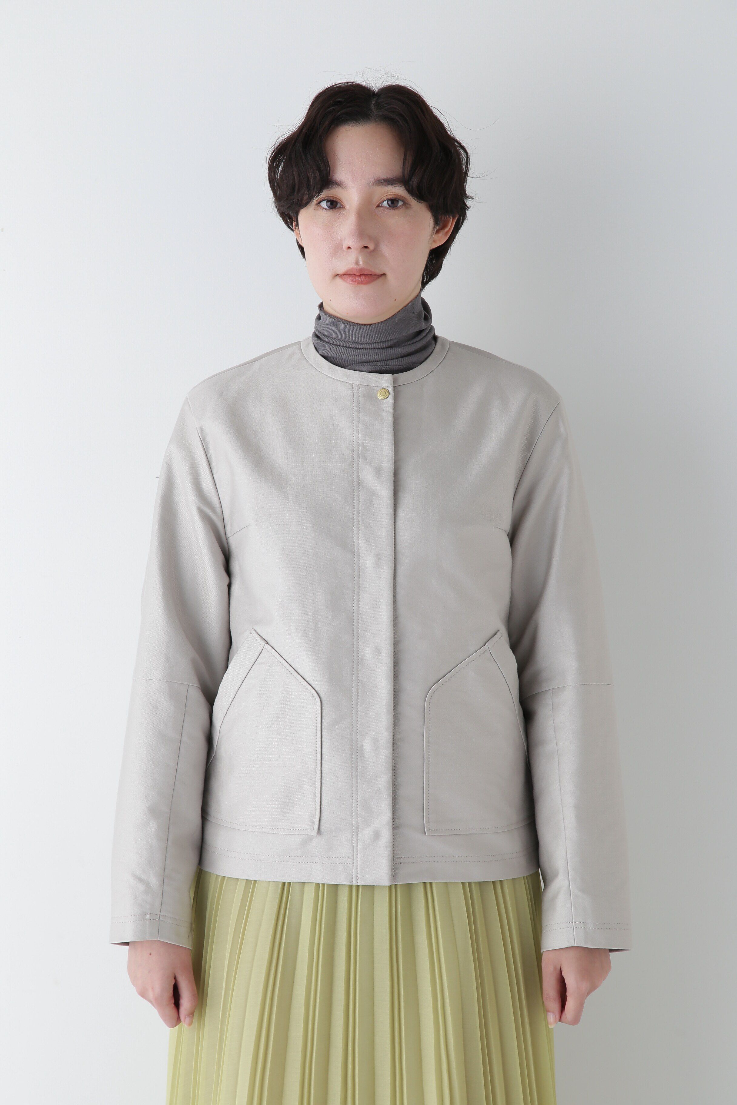  「◆ライトモールスキンクルーネックジャケット」|ブルゾン・スタジャン|