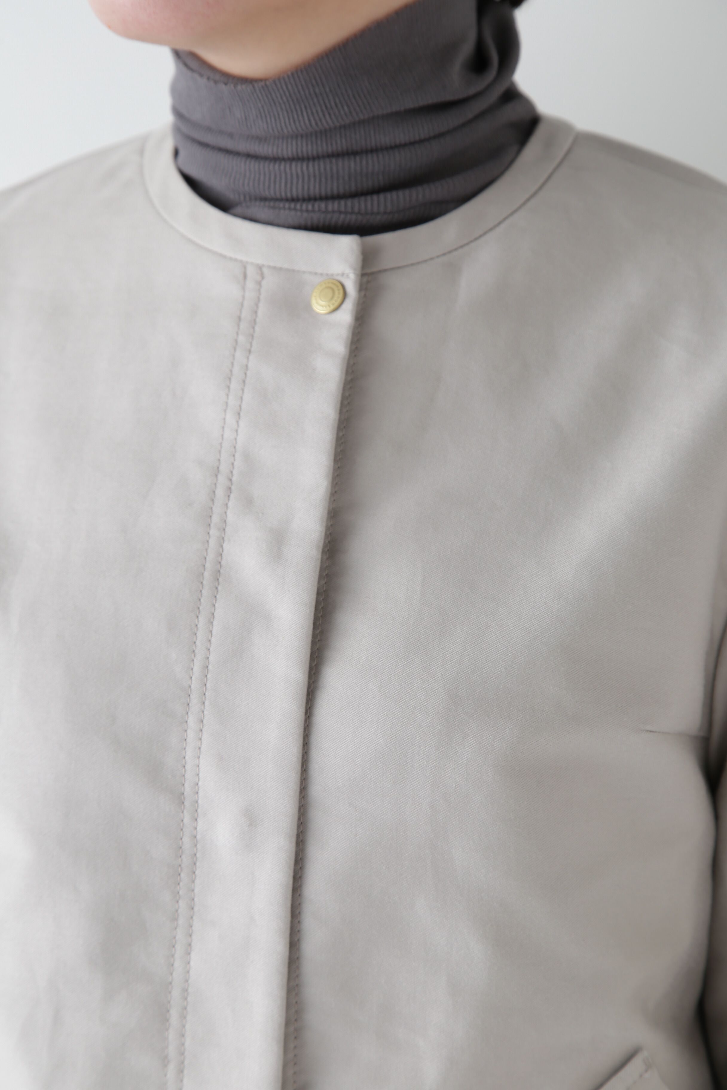  「◆ライトモールスキンクルーネックジャケット」|ブルゾン・スタジャン|