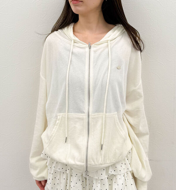 archives「シアー裏毛ルーズパーカー」|パーカー|