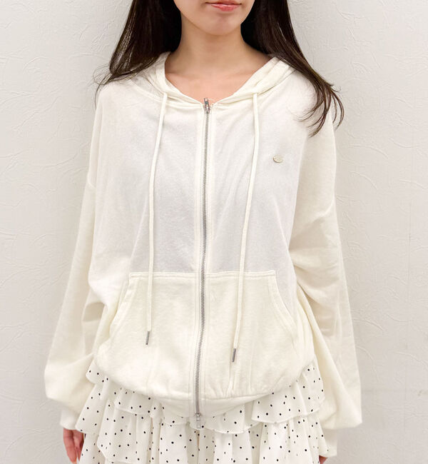 archives「シアー裏毛ルーズパーカー」|パーカー|