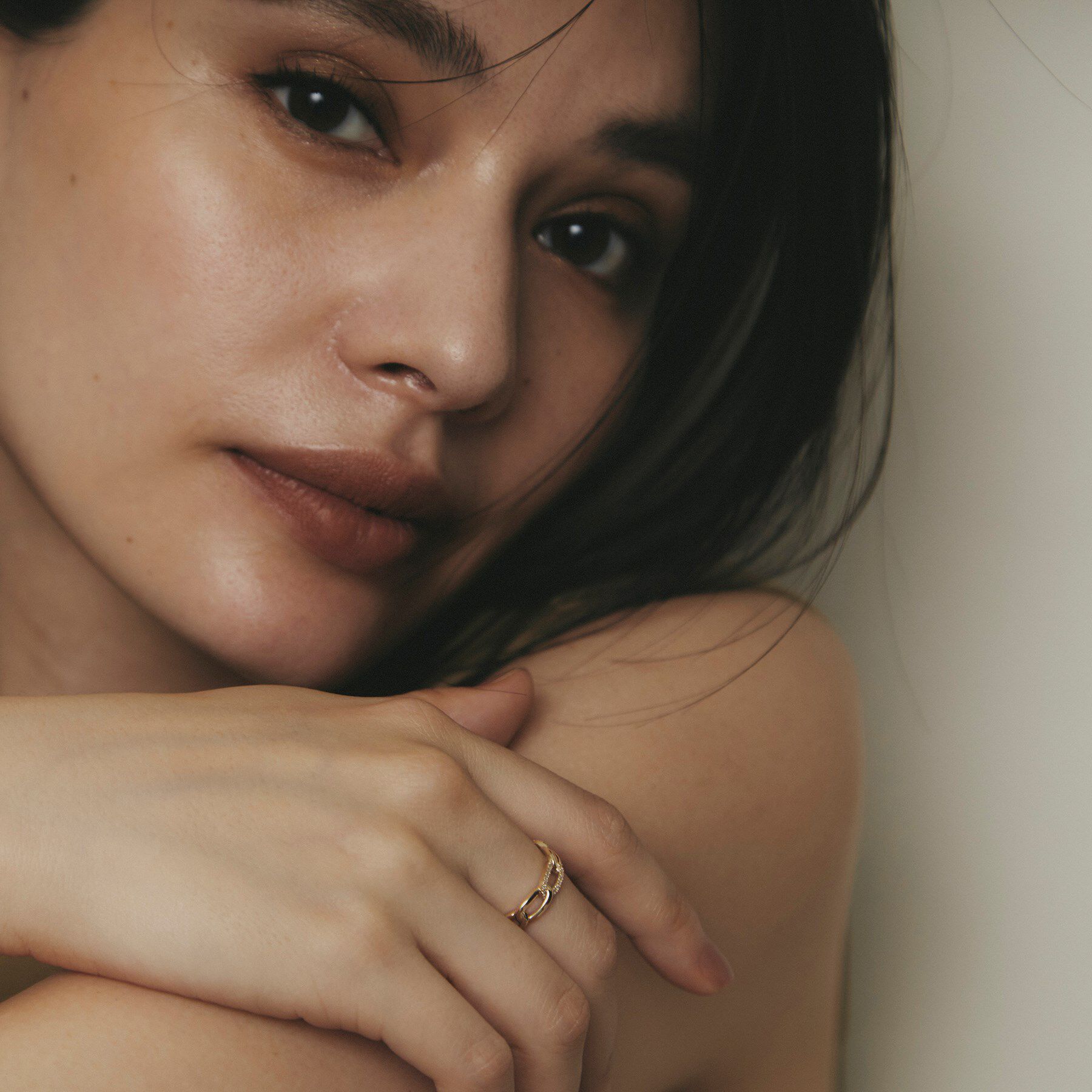 COCOSHNIK「K10ダイヤモンド キヘイチェーンモチーフ リング」|リング|