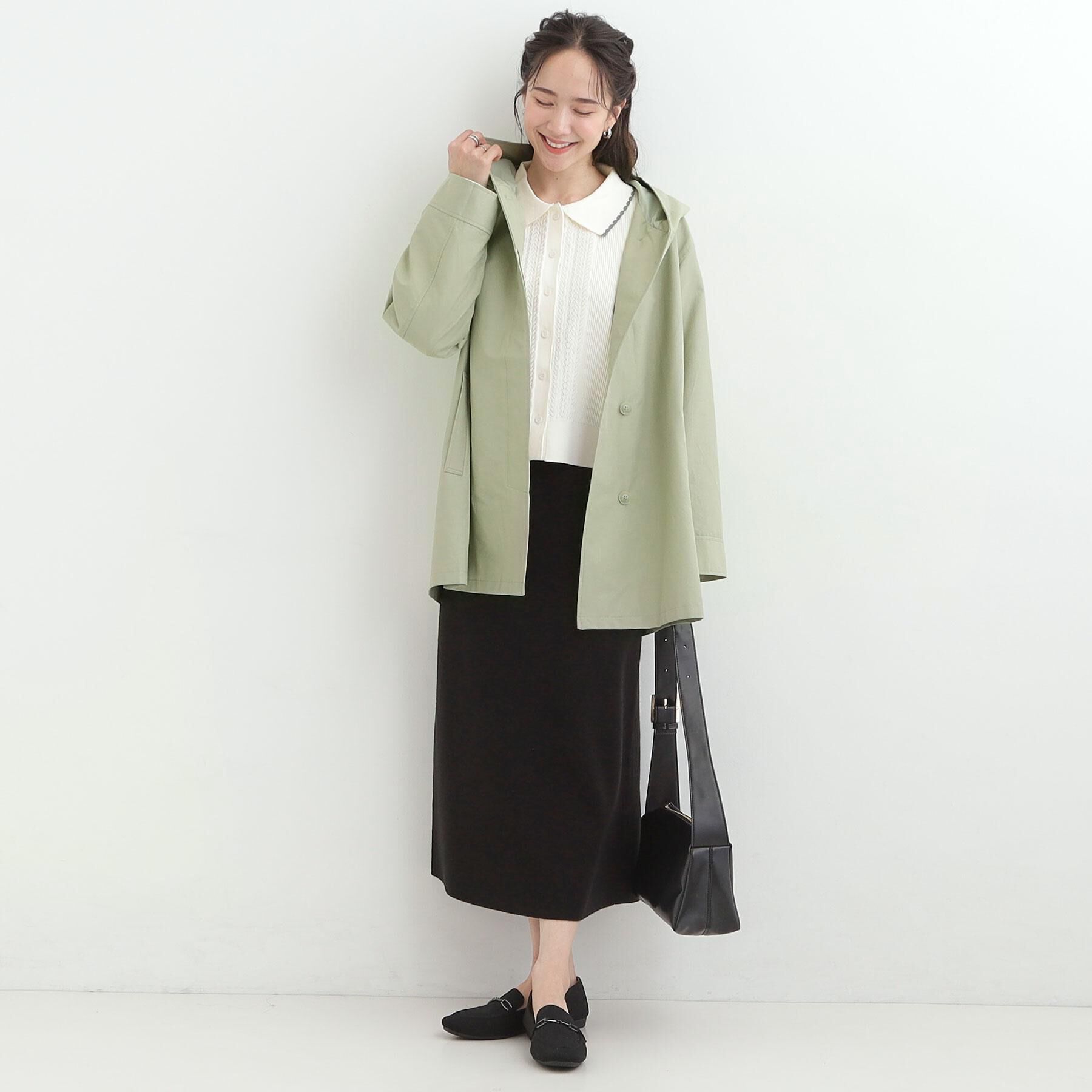 SHOO･LA･RUE「【防花粉/洗濯機可/S-LL】ゆったり着られる 大人のテントフーディージャケット」|その他|