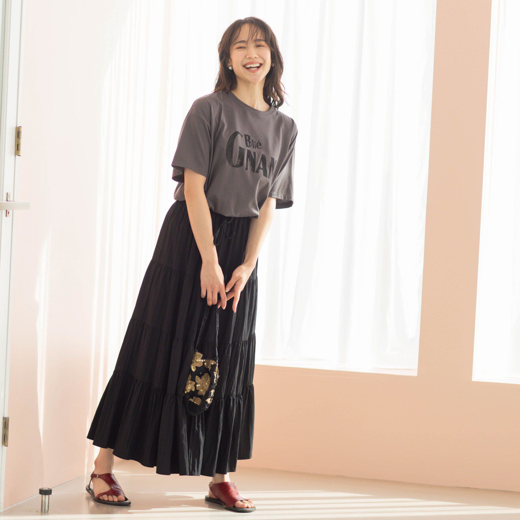 SHOO･LA･RUE「カジュアルプリントTシャツ」|Tシャツ・カットソー|