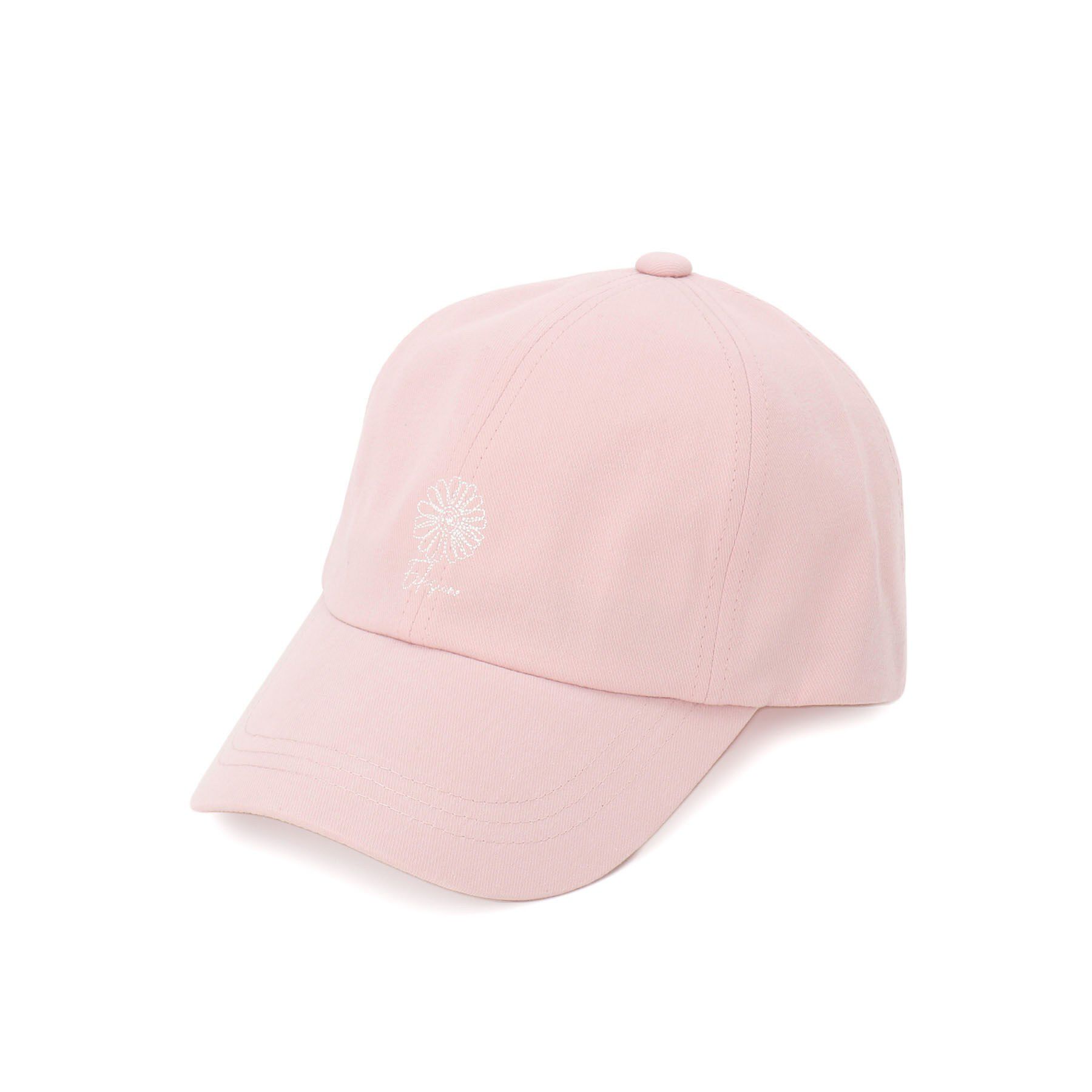 SHOO･LA･RUE「フラワー刺繍キャップ」|キャップ・キャスケット|ライトピンク(070