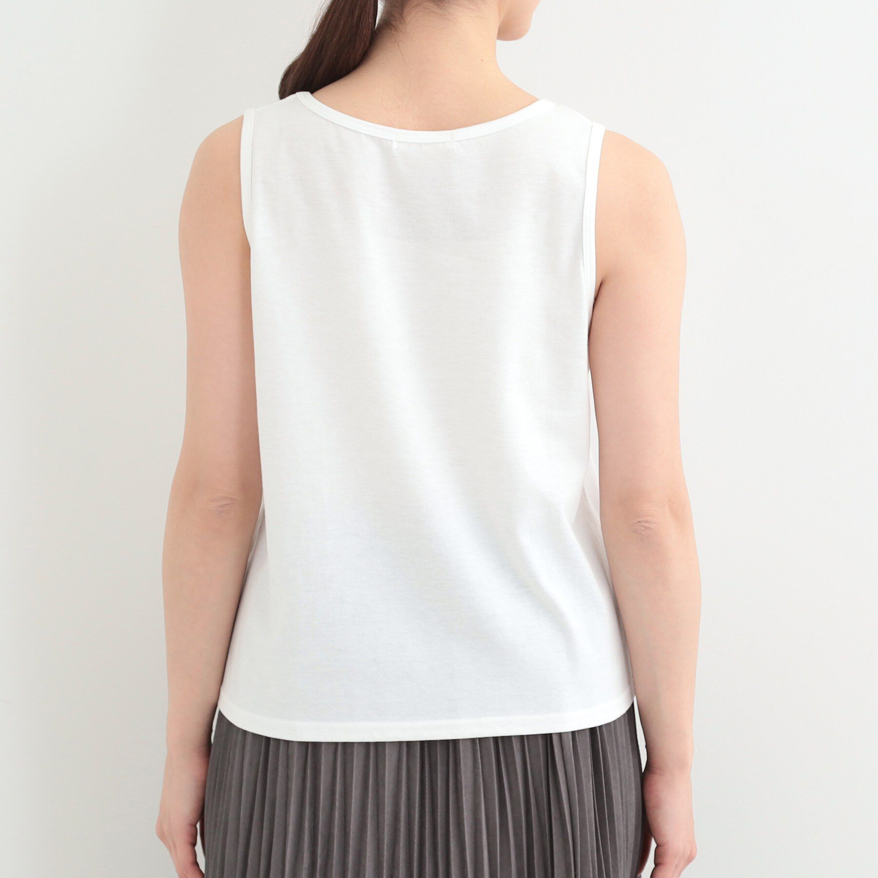 SHOO･LA･RUE「【2点セット】透かし編み柄が上品なタンク付きニットセット」|その他|