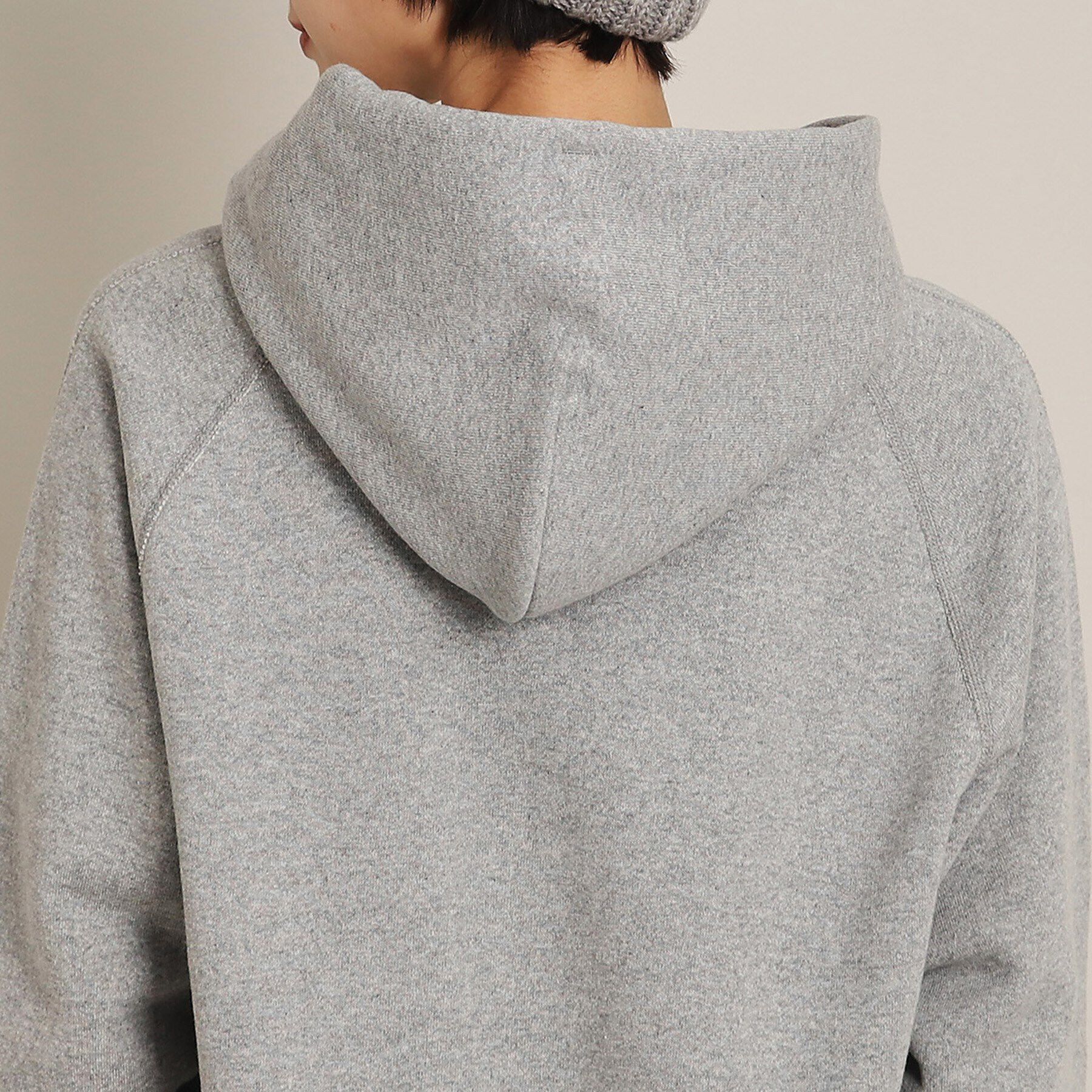 Dessin「【ユニセックス・日本製・洗える】吊り裏毛フーデッドスウェット」|パーカー|