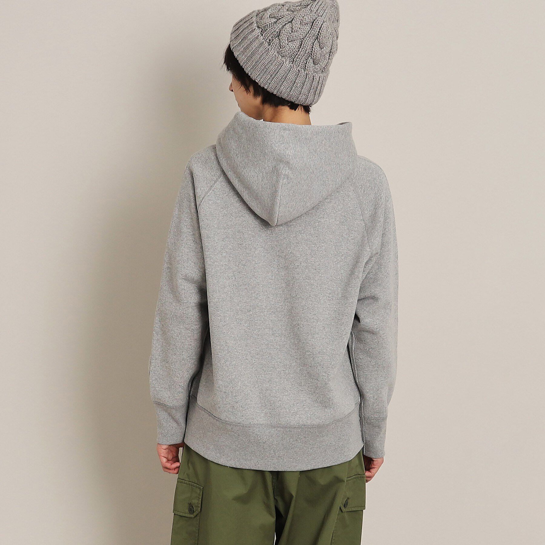 Dessin「【ユニセックス・日本製・洗える】吊り裏毛フーデッドスウェット」|パーカー|