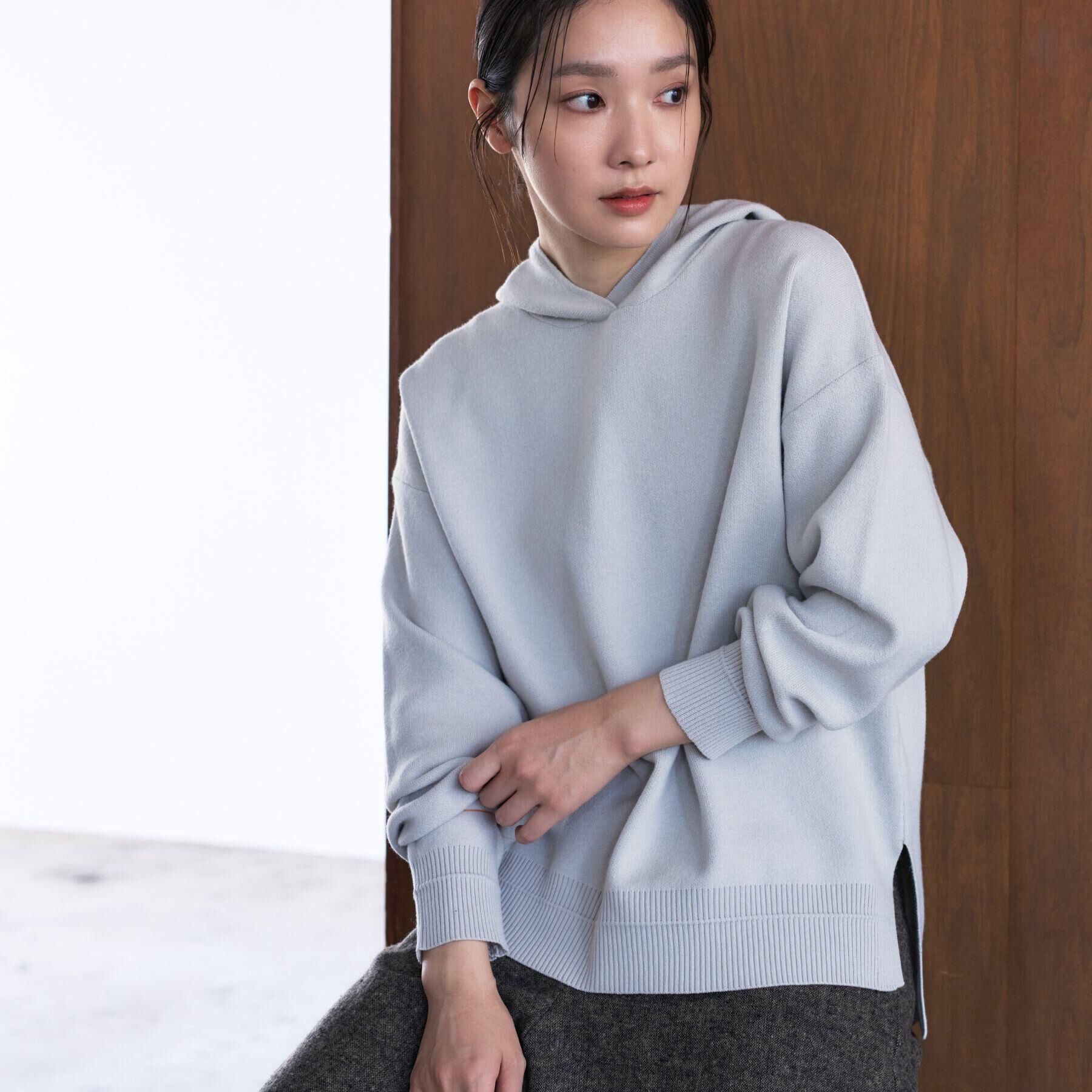 Dessin「【洗える／体型カバー】ちょうどいいニットパーカ」|ニット・セーター|