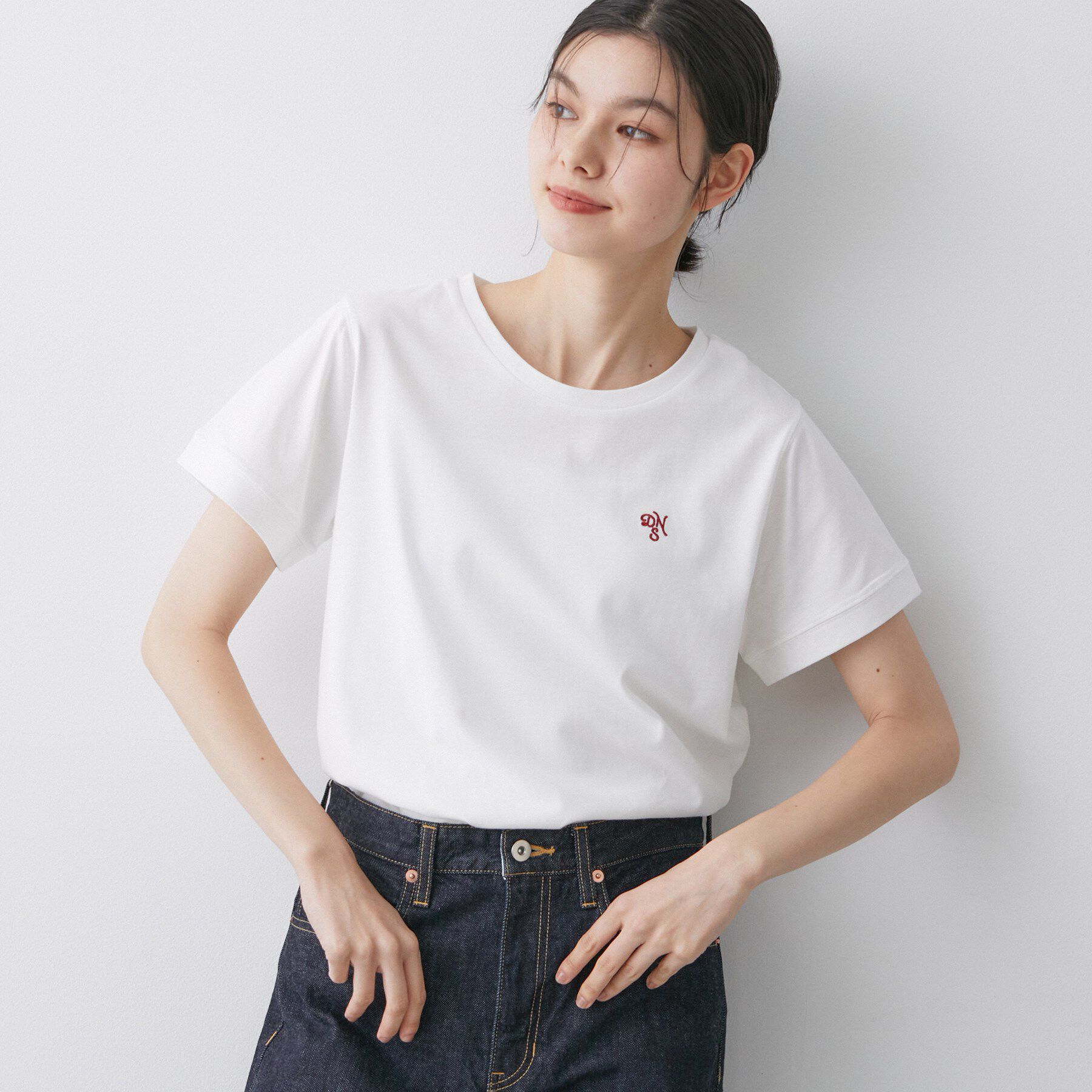 Dessin「【洗える】半袖ボックスシルエットカットソー」|Tシャツ・カットソー|