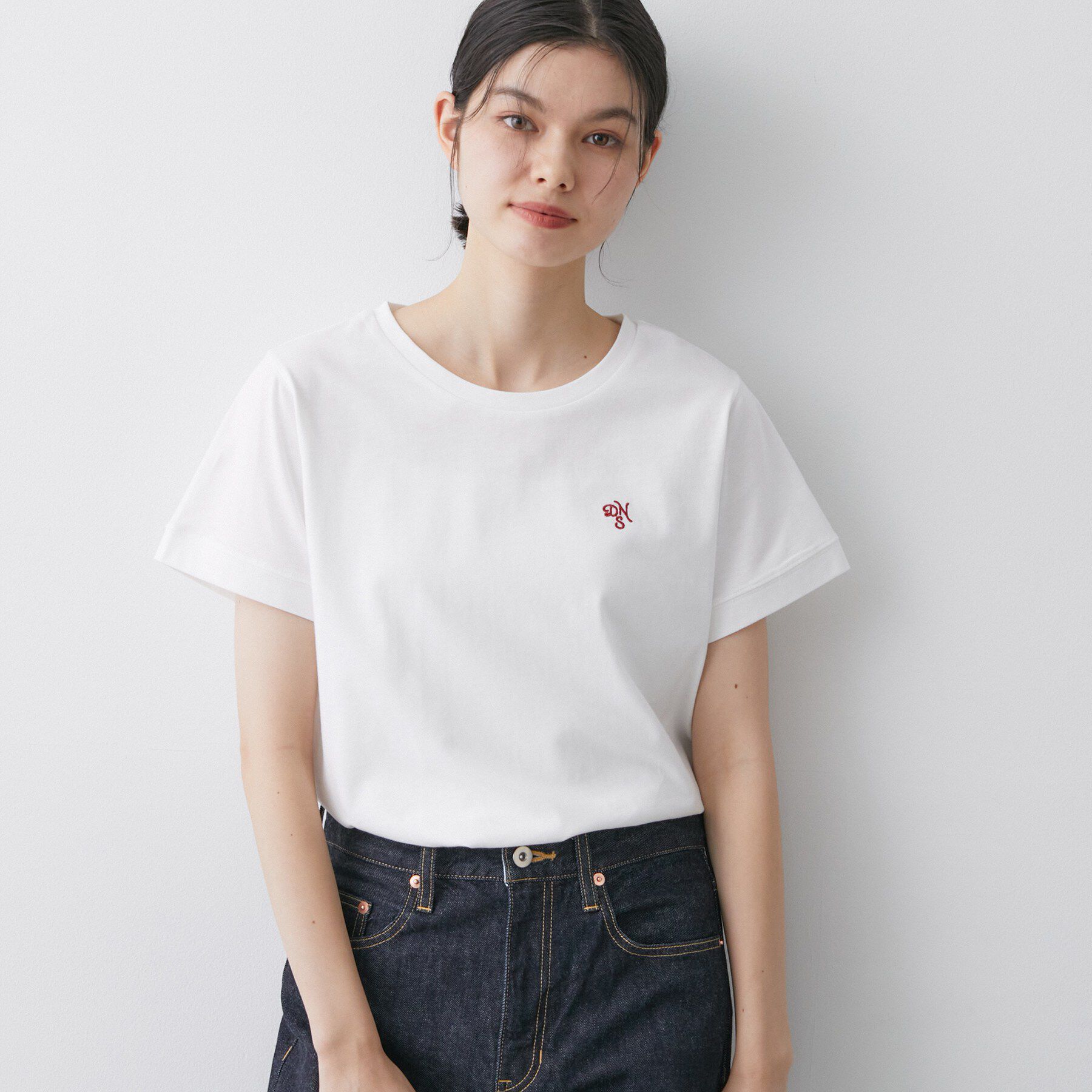 Dessin「【洗える】半袖ボックスシルエットカットソー」|Tシャツ・カットソー|