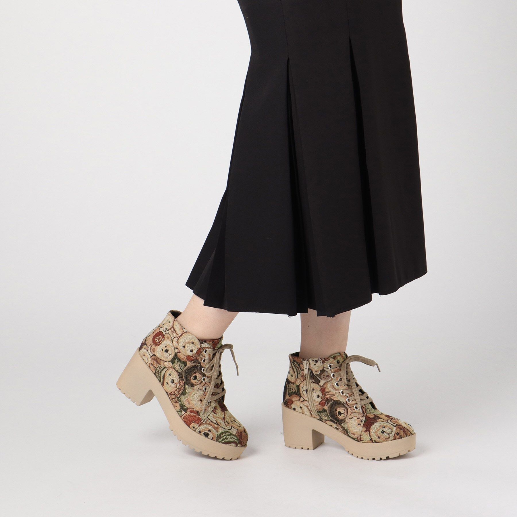 csT&P「◆タンク底レースアップショートブーツ」|ショートブーツ|