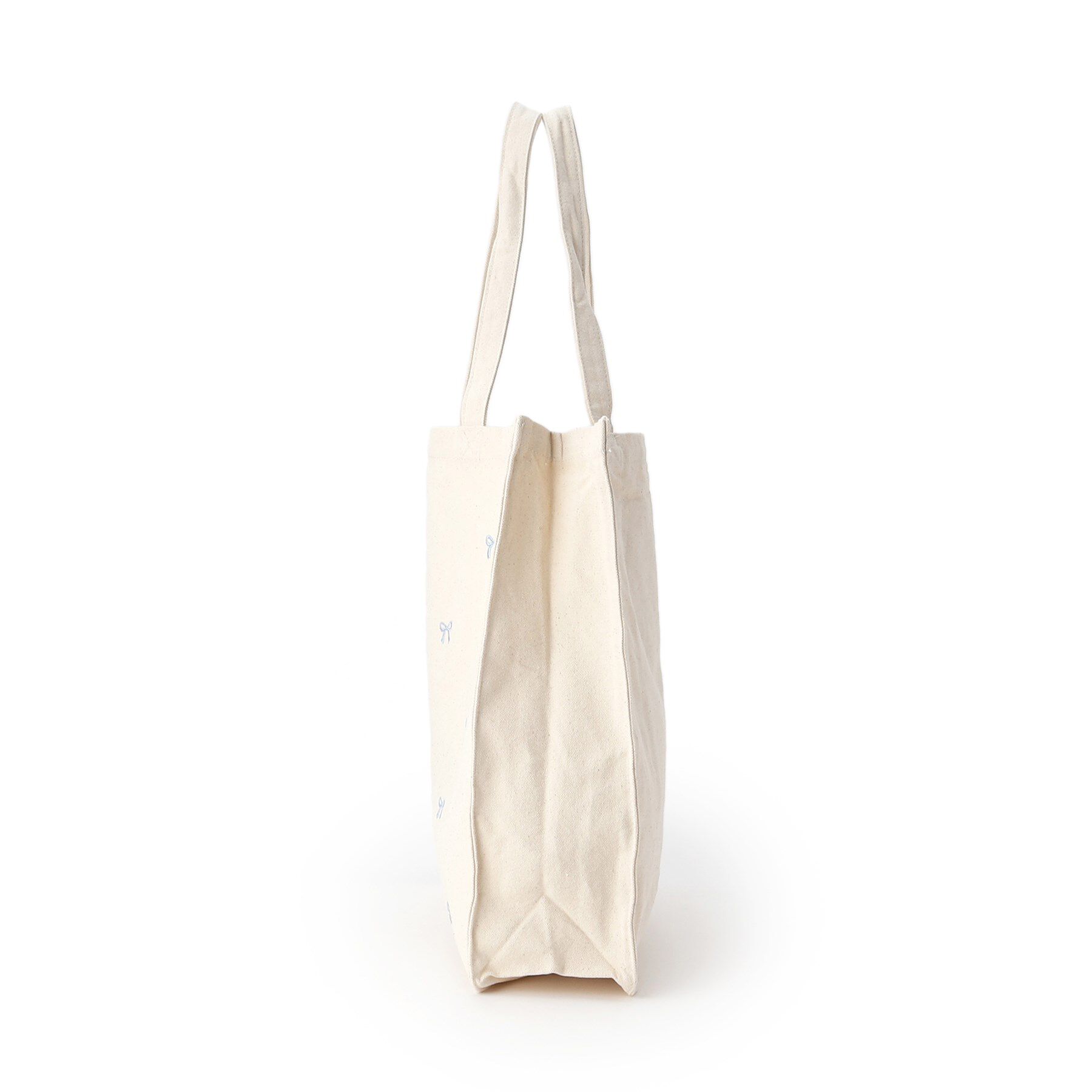 Ober Tashe「【新生活・新学期】リボン刺繍キャンバストートバッグ」|トートバッグ|