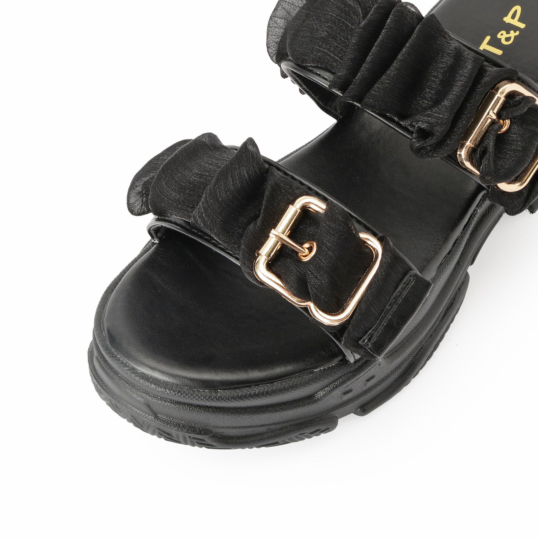 csT&P「ギャザーダブルベルトサンダル」|サンダル|