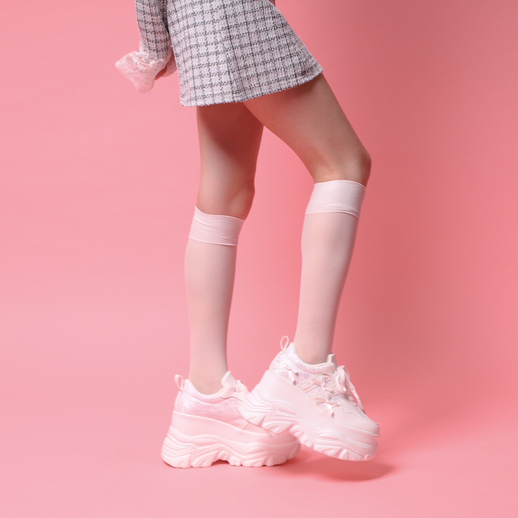 csT&P「厚底リボンスニーカー」|スニーカー|