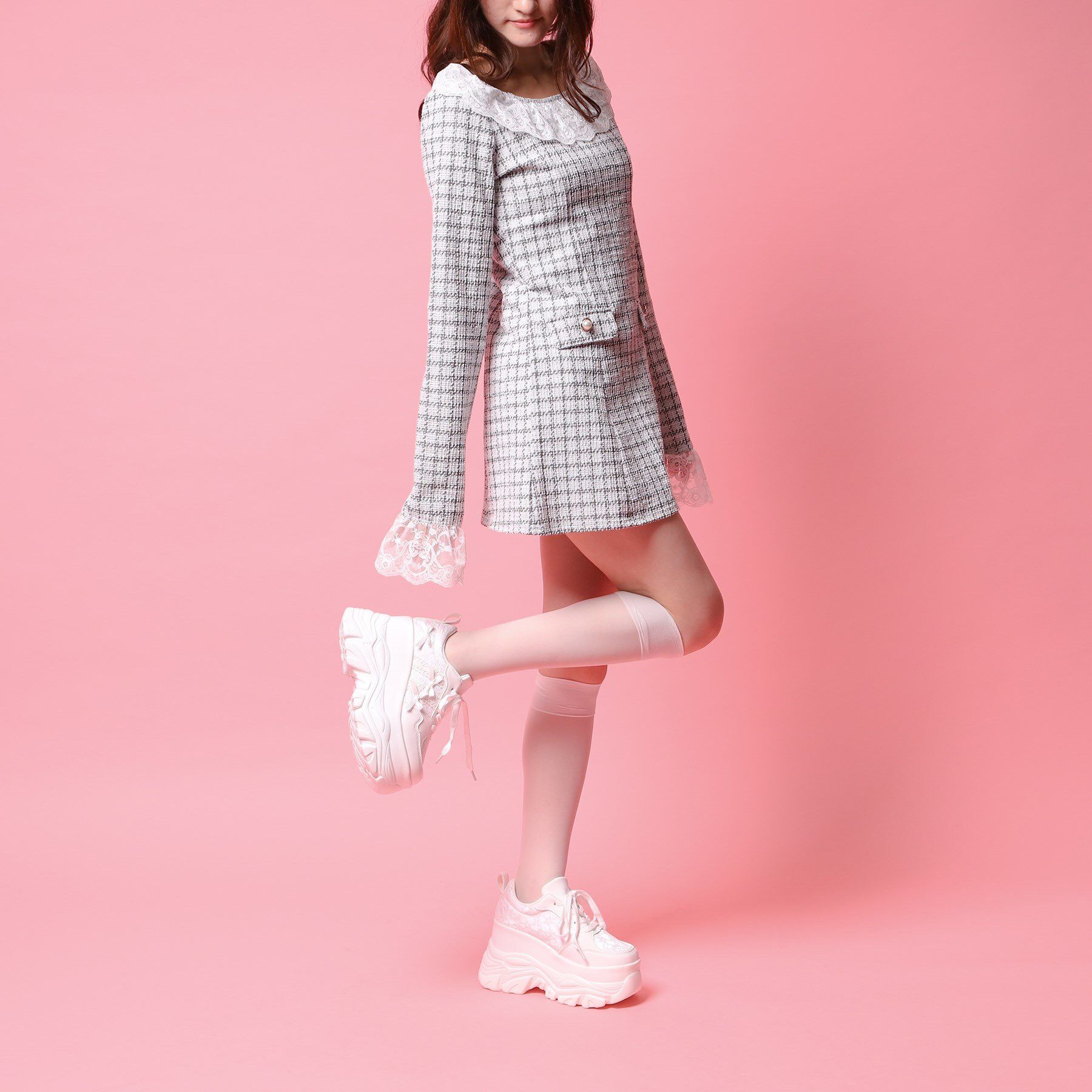 csT&P「厚底リボンスニーカー」|スニーカー|