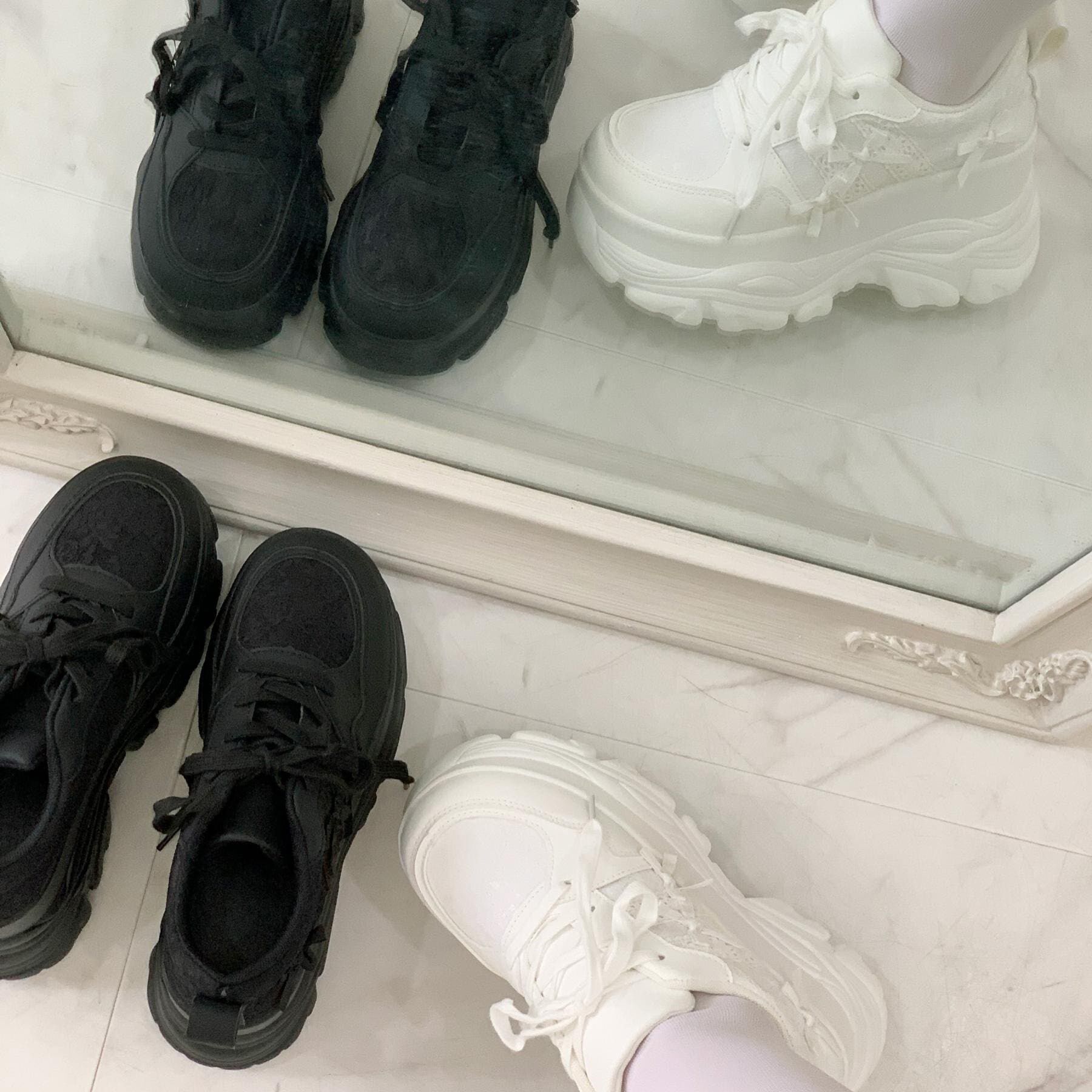 csT&P「厚底リボンスニーカー」|スニーカー|