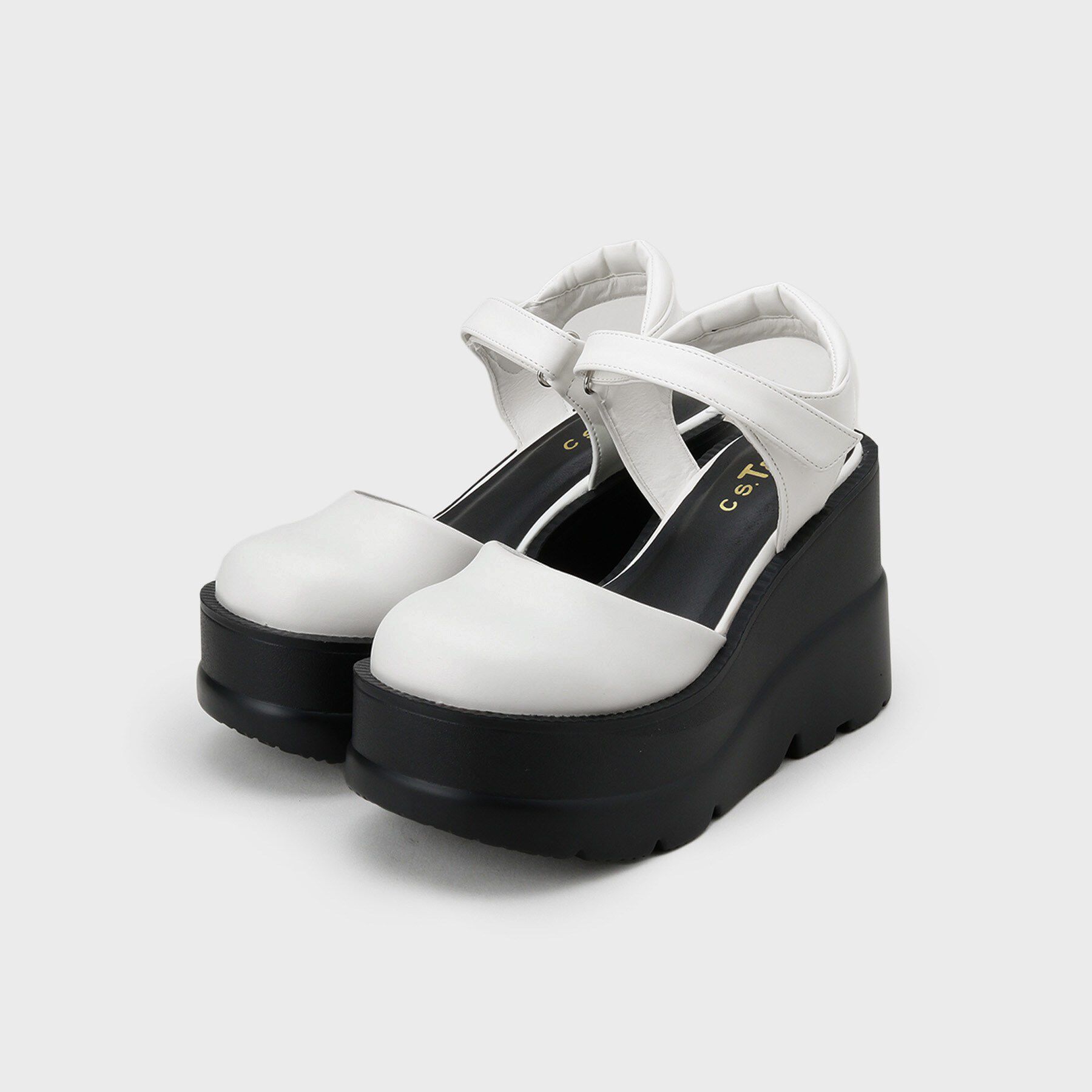 csT&P「厚底ストラップパンプス」|パンプス|