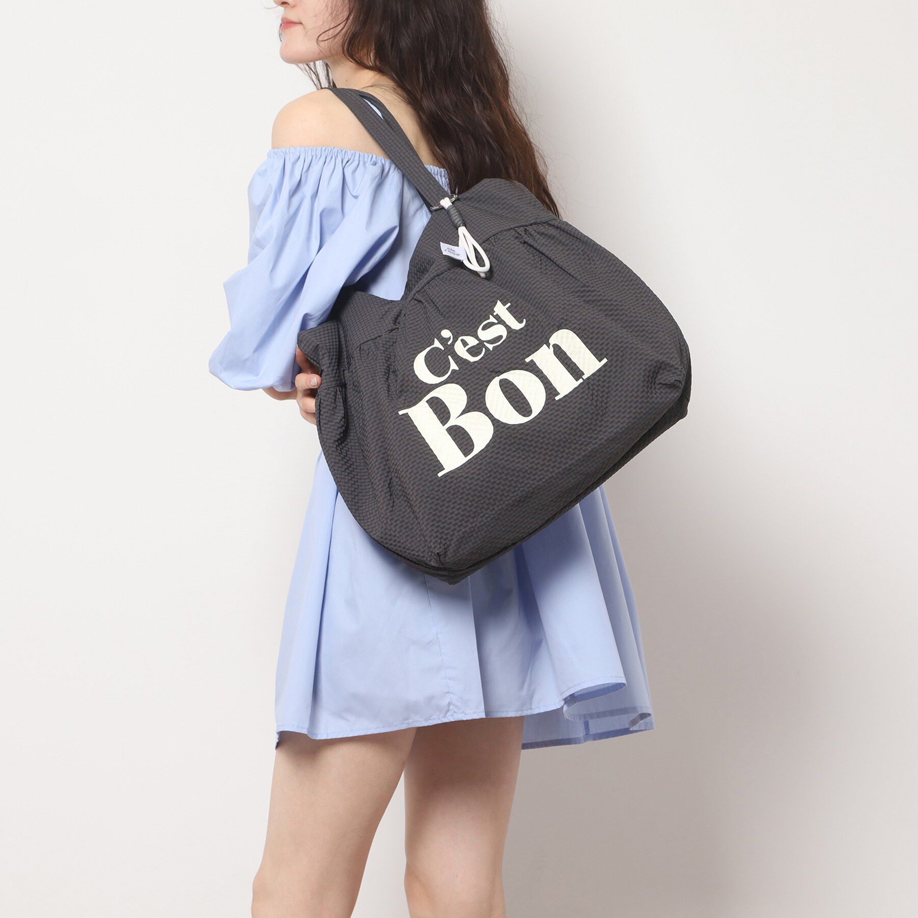 Ober Tashe「【新生活・新学期】チャーム付きビッグトート」|トートバッグ|