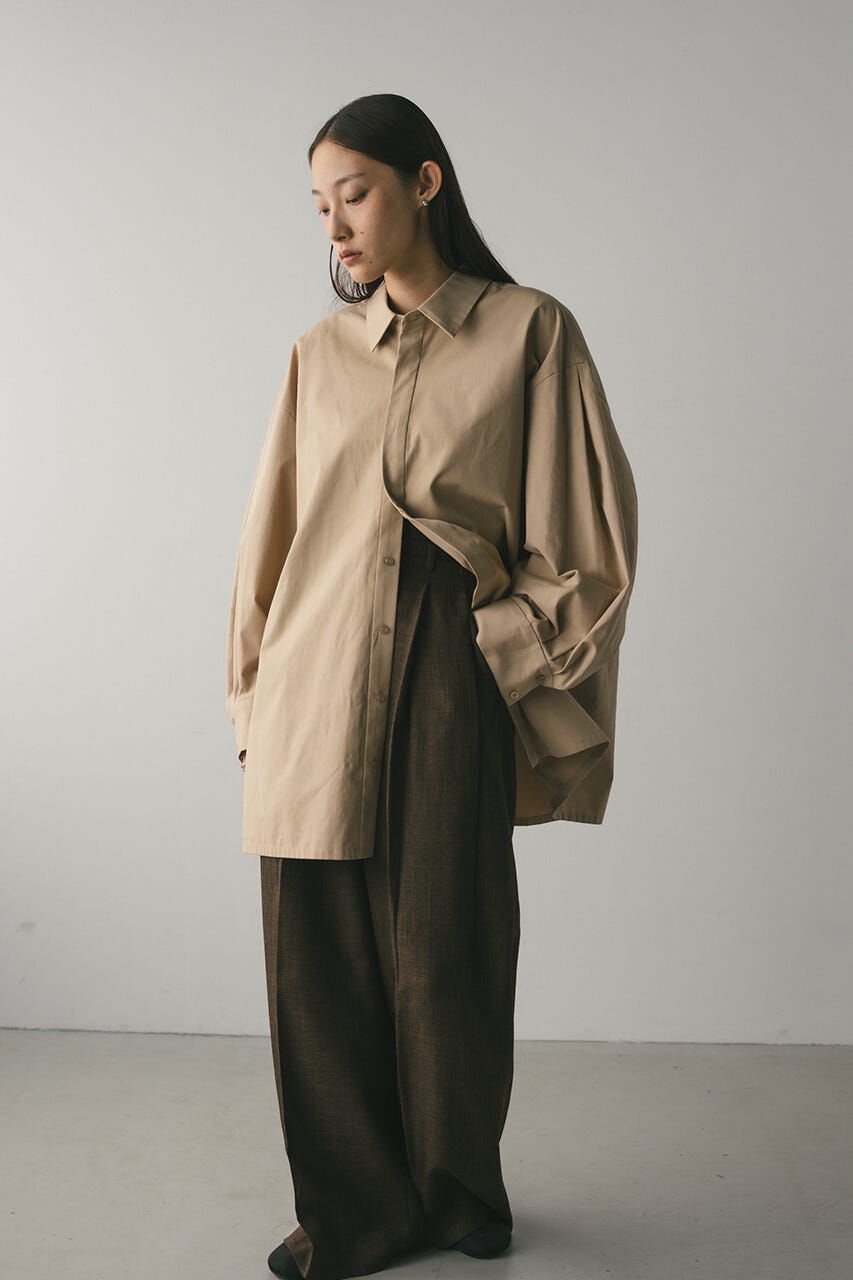 STYLEMIXER「2WAYオーバーサイズシャツ」|シャツ・ブラウス|L/BEG1