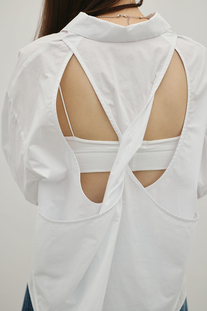 STYLEMIXER「バックオープンデザインシャツ」|シャツ・ブラウス|