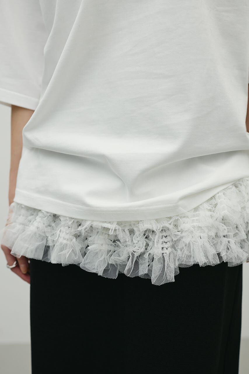 STYLEMIXER「フロッキープリントフラワーT」|Tシャツ・カットソー|