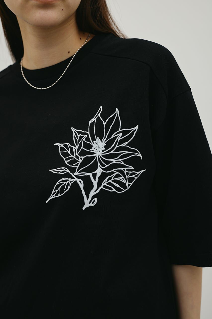 STYLEMIXER「フロッキープリントフラワーT」|Tシャツ・カットソー|