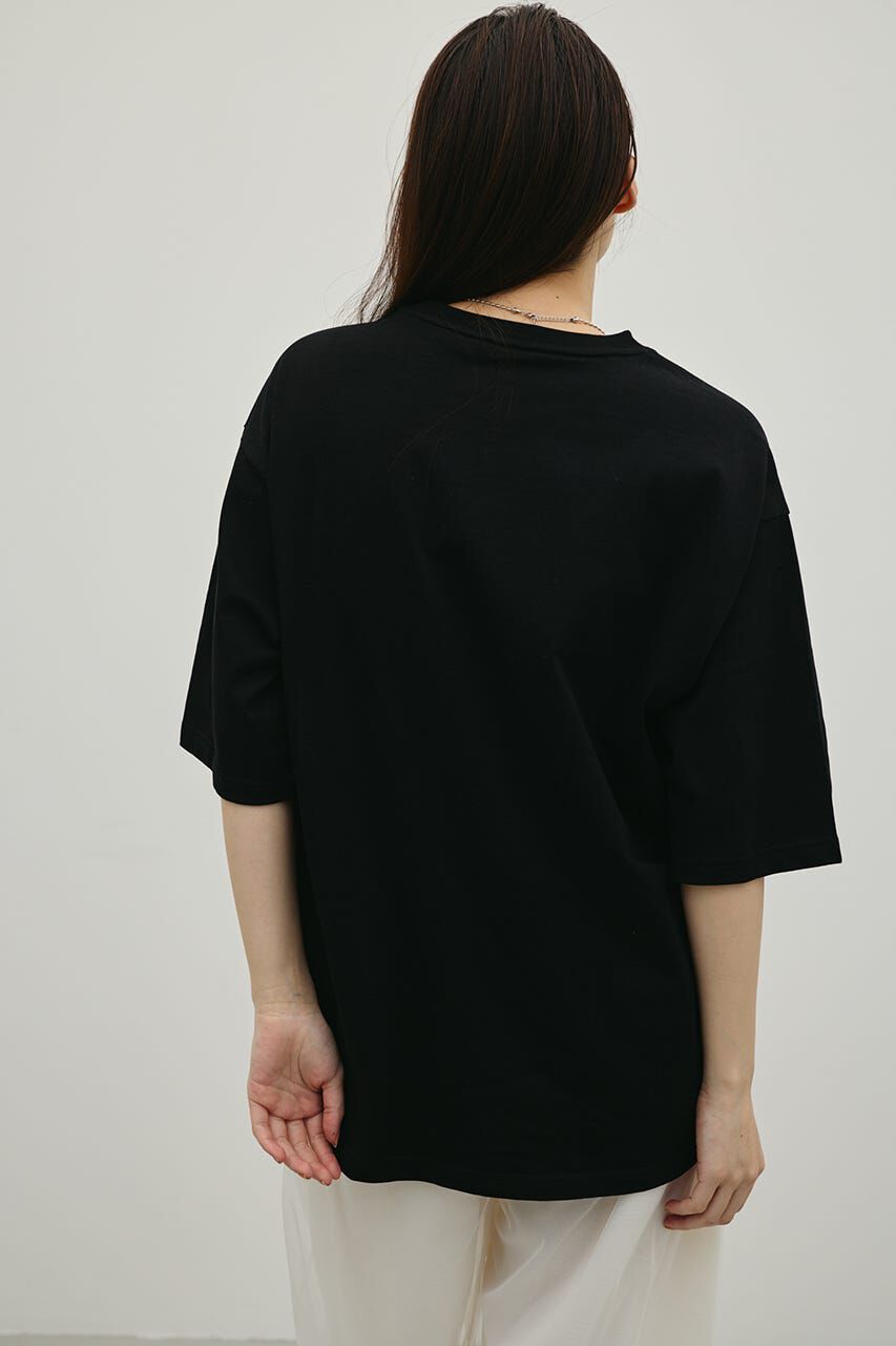 STYLEMIXER「フロッキープリントフラワーT」|Tシャツ・カットソー|