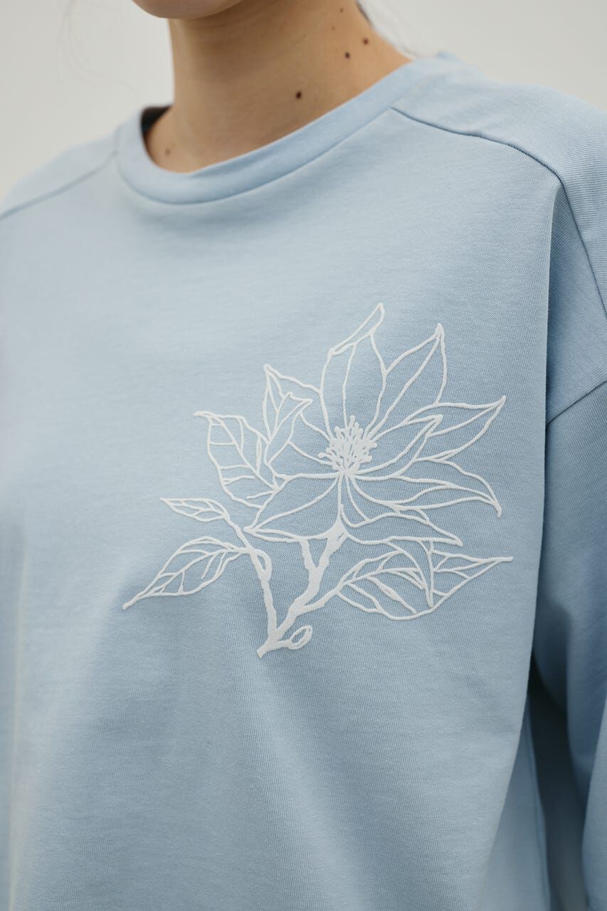 STYLEMIXER「フロッキープリントフラワーT」|Tシャツ・カットソー|