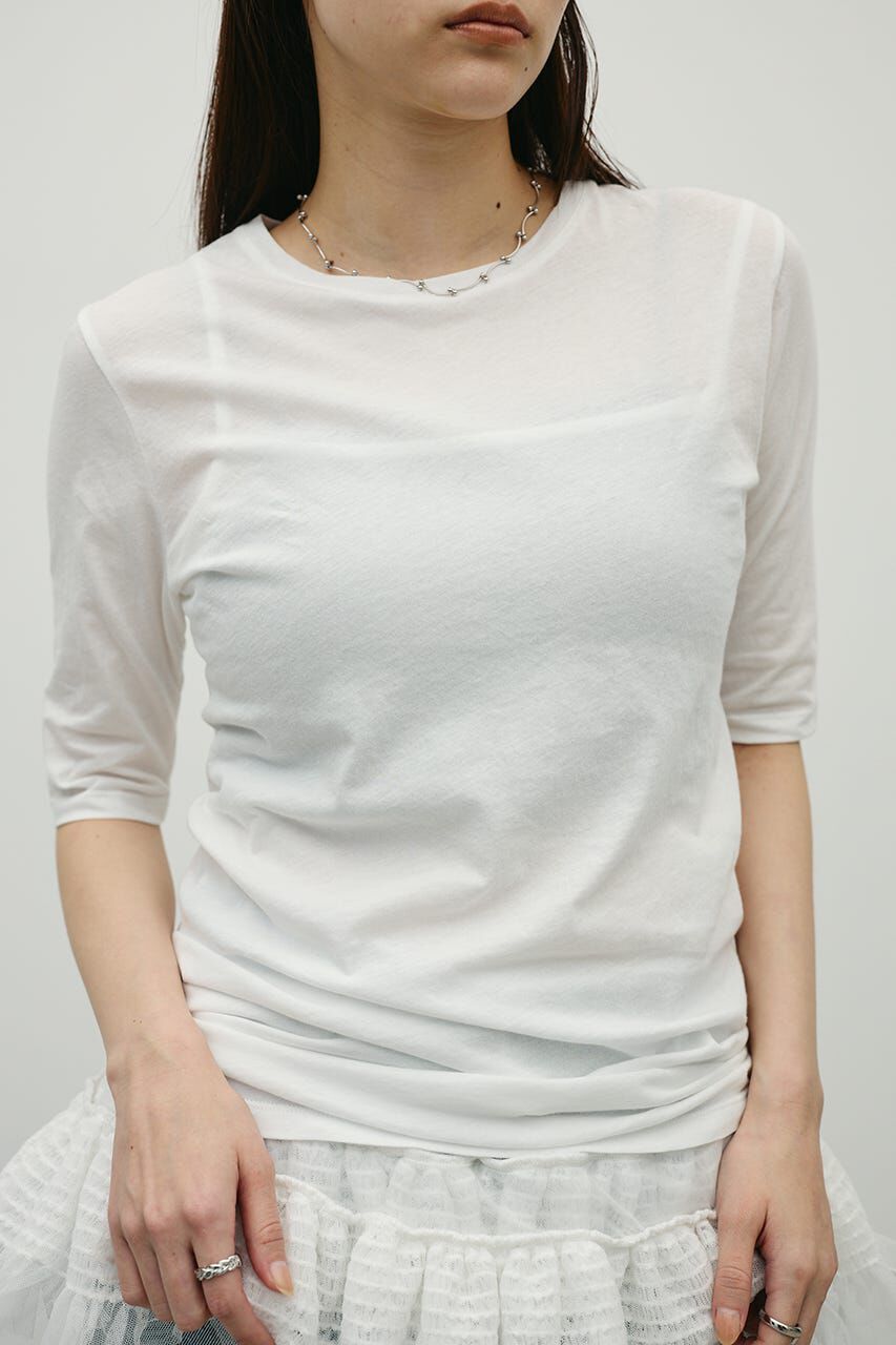 STYLEMIXER「シアーバックシームT」|Tシャツ・カットソー|