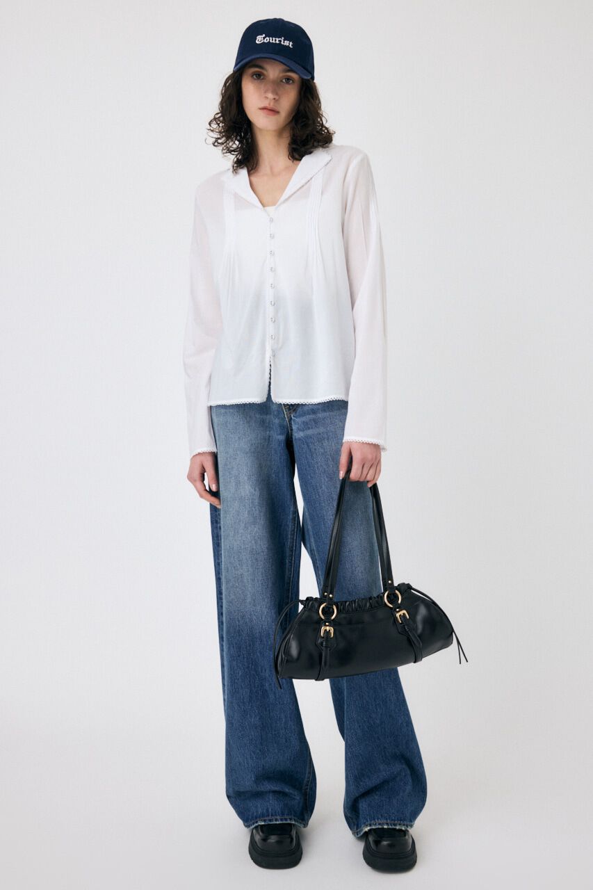 MOUSSY「COTTON PINTUCK ブラウス」|シャツ・ブラウス|