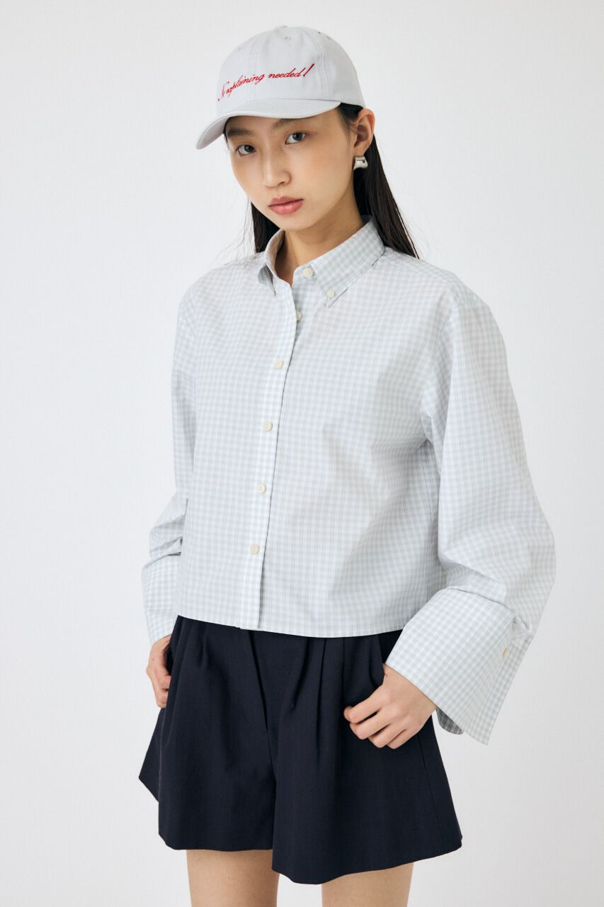 MOUSSY「WIDE SLEEVE PLAID シャツ」|シャツ・ブラウス|
