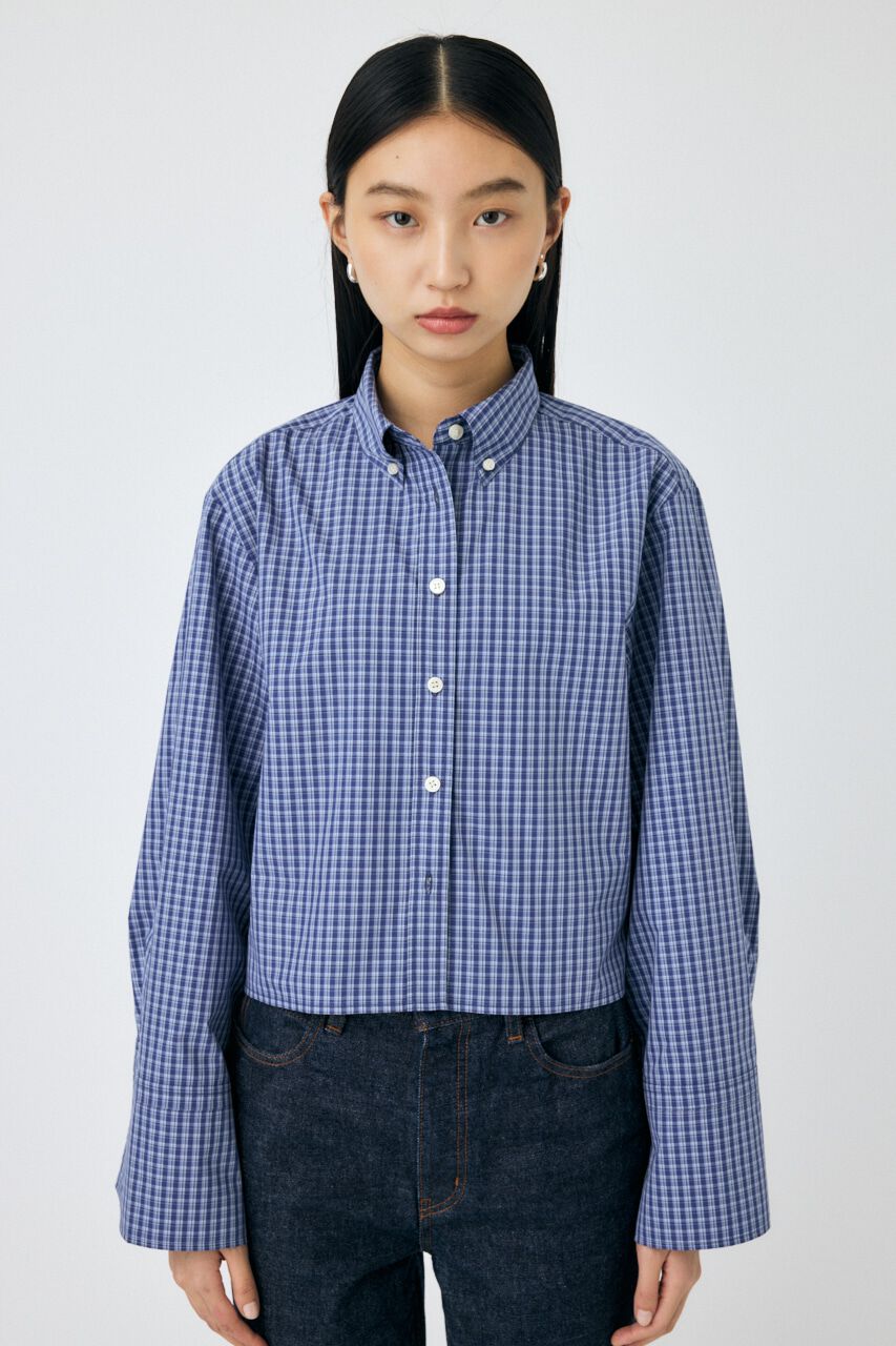 MOUSSY「WIDE SLEEVE PLAID シャツ」|シャツ・ブラウス|
