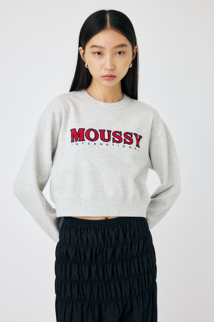 MOUSSY「MOUSSY TWILL アップリケ プルオーバー」|パーカー|T.GRY