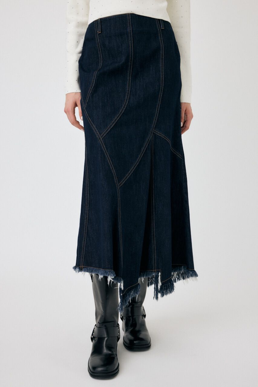 MOUSSY「PANEL MERMAID デニムスカート」|スカート|
