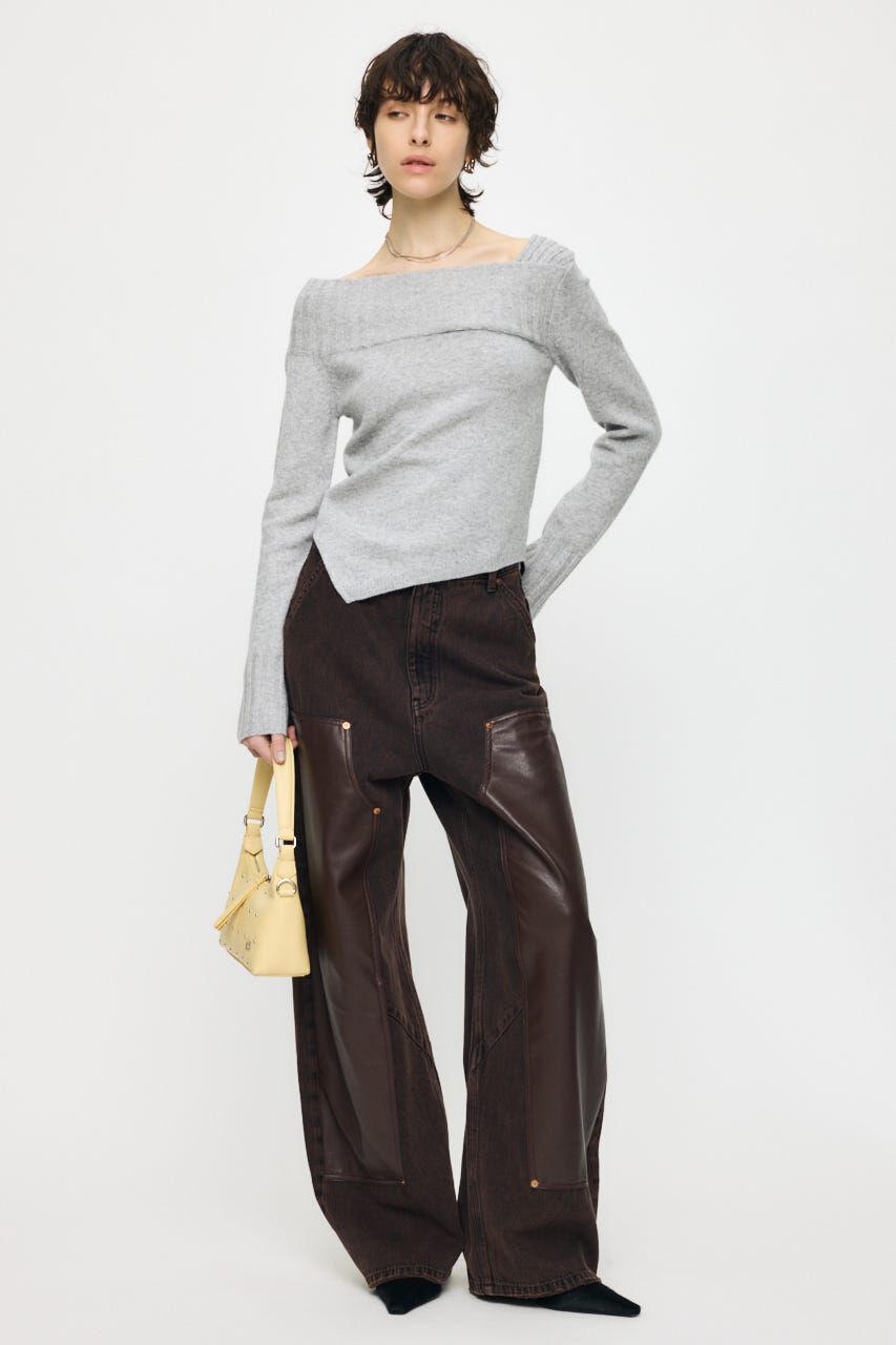 MOUSSY「ASYMMETRY トップス」|ニット・セーター|