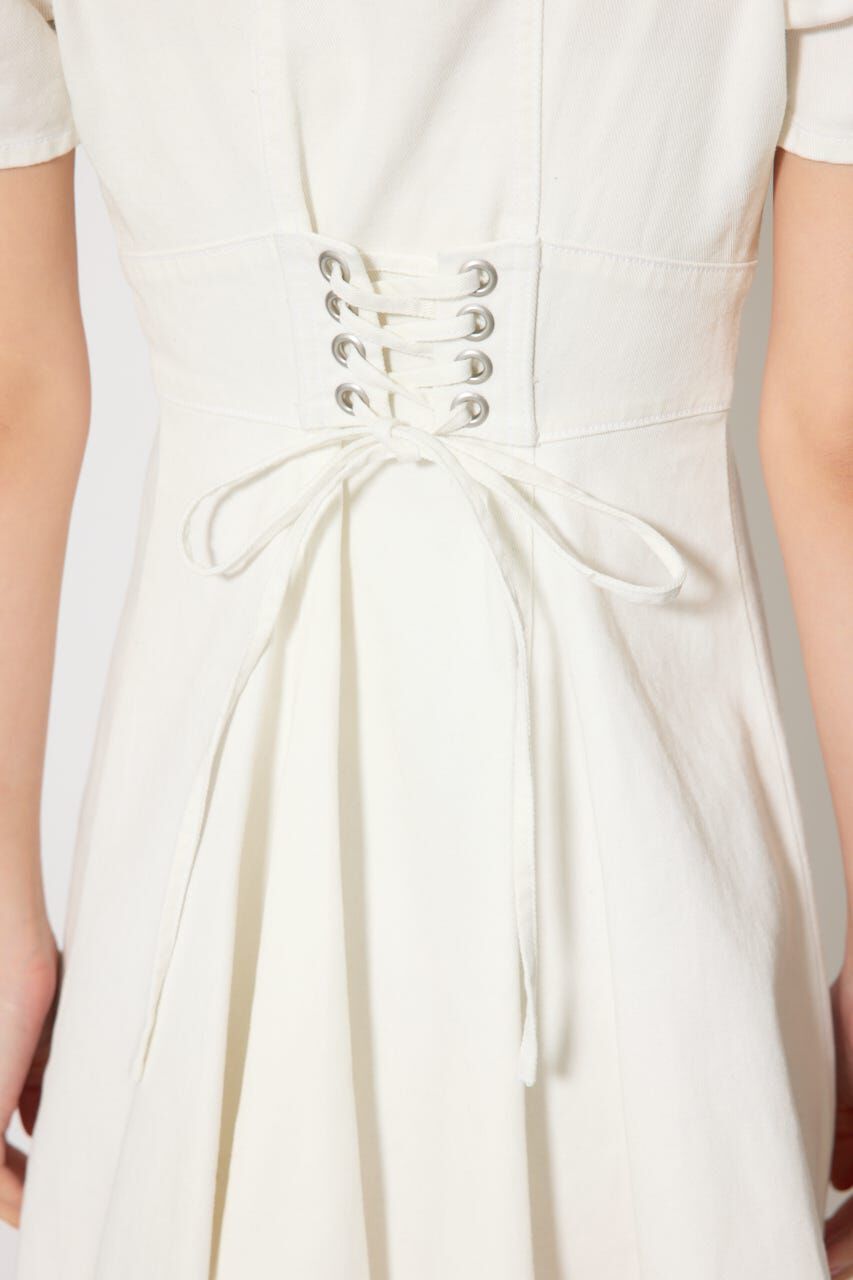 rienda「フロントジップマーメイドデニムミニワンピース」|ワンピース|