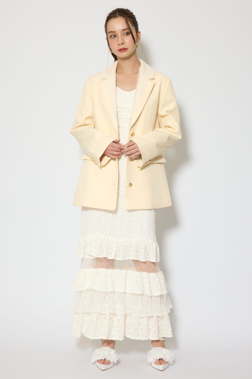 rienda「レースディティール2WAYテーラードジャケット」|その他|