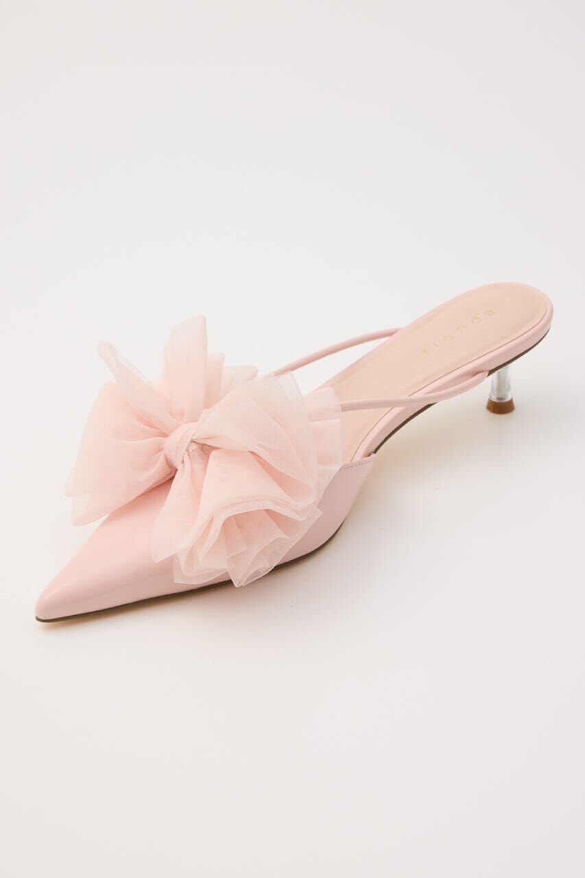 rienda「Bigリボンチュールミュール」|サンダル|